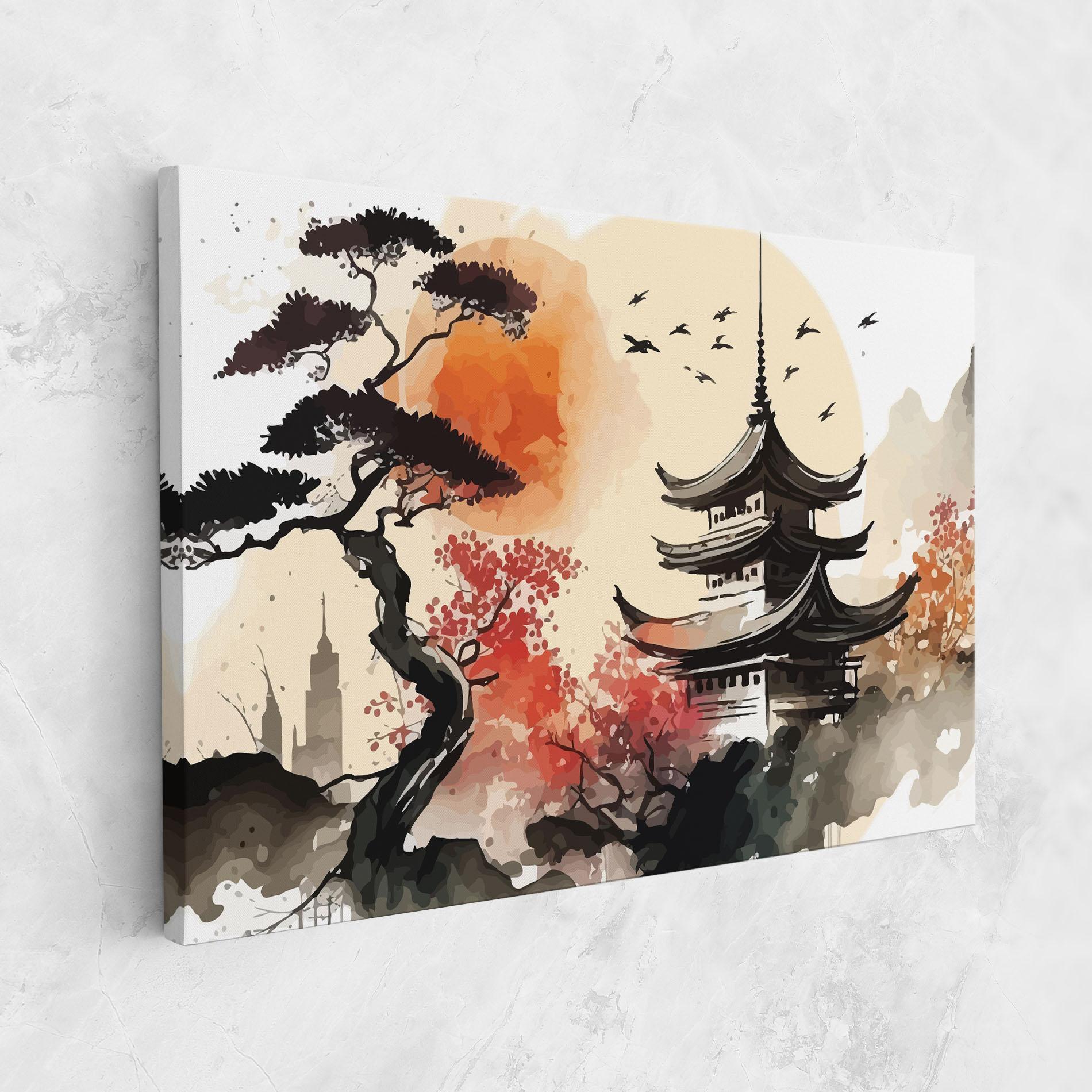 Leinwandbild Asiatic Beautiful View mockup 1
