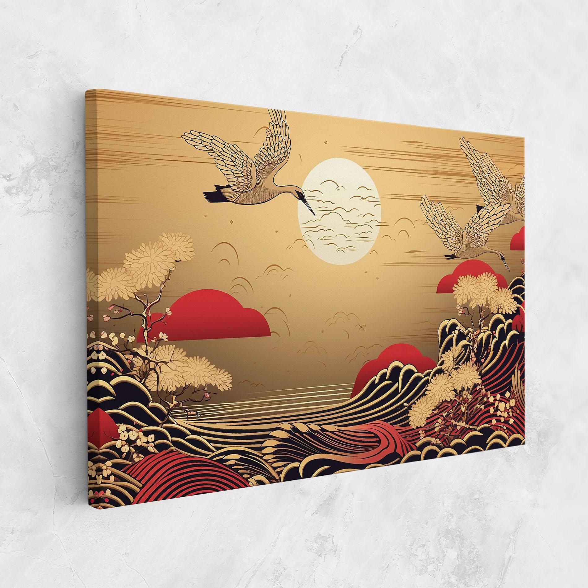 Leinwandbild Chinese Wind Art mockup 1