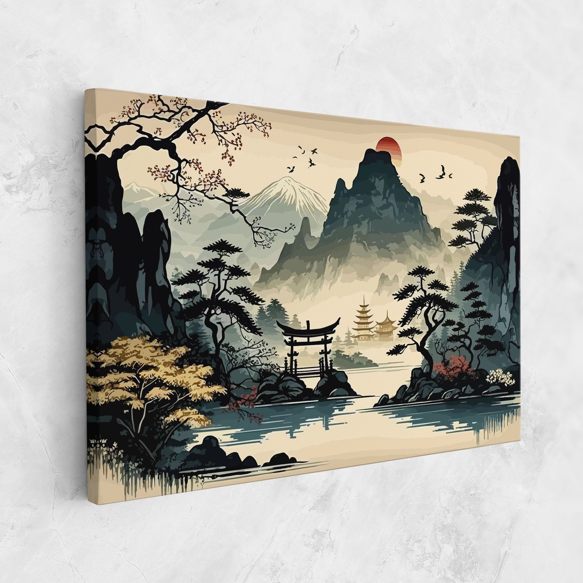 Cream Chinese Mountain mockup 1