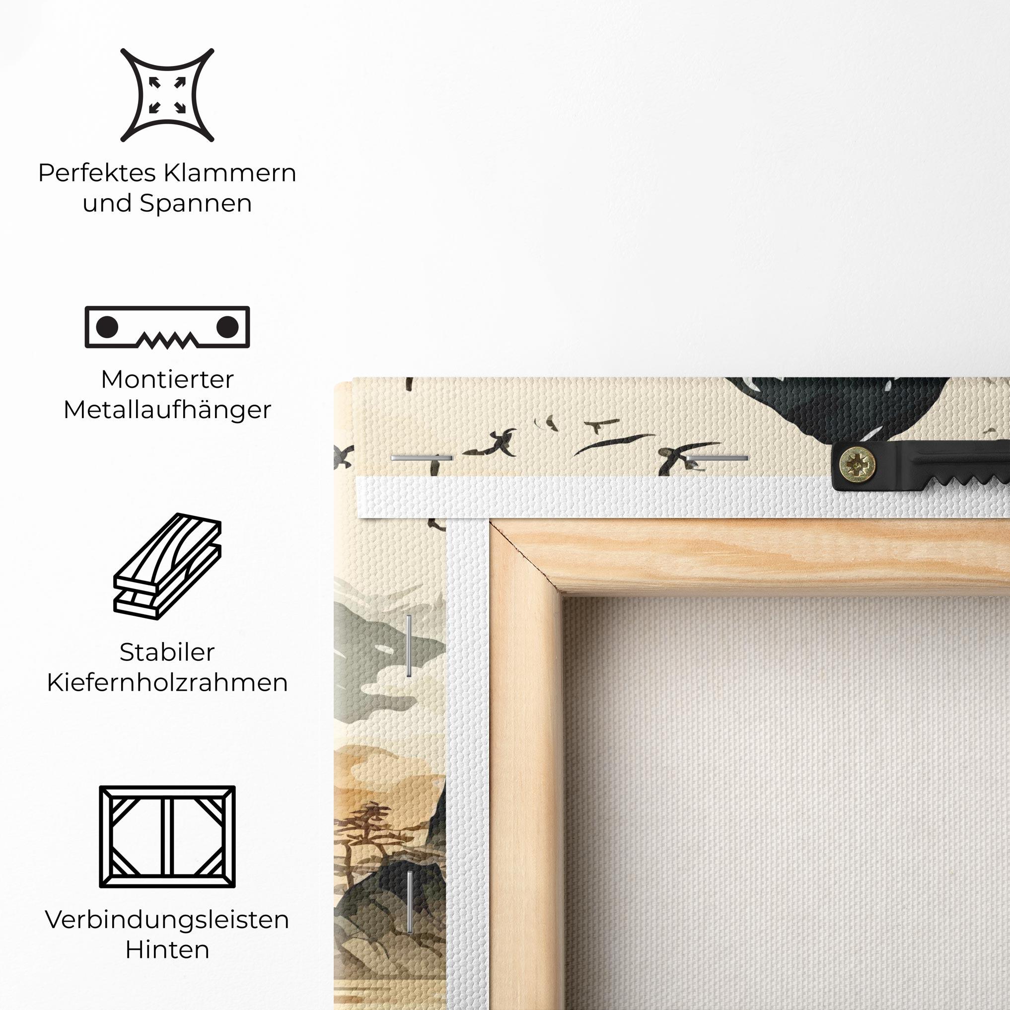 Leinwandbild Asian Mountain View mockup 5