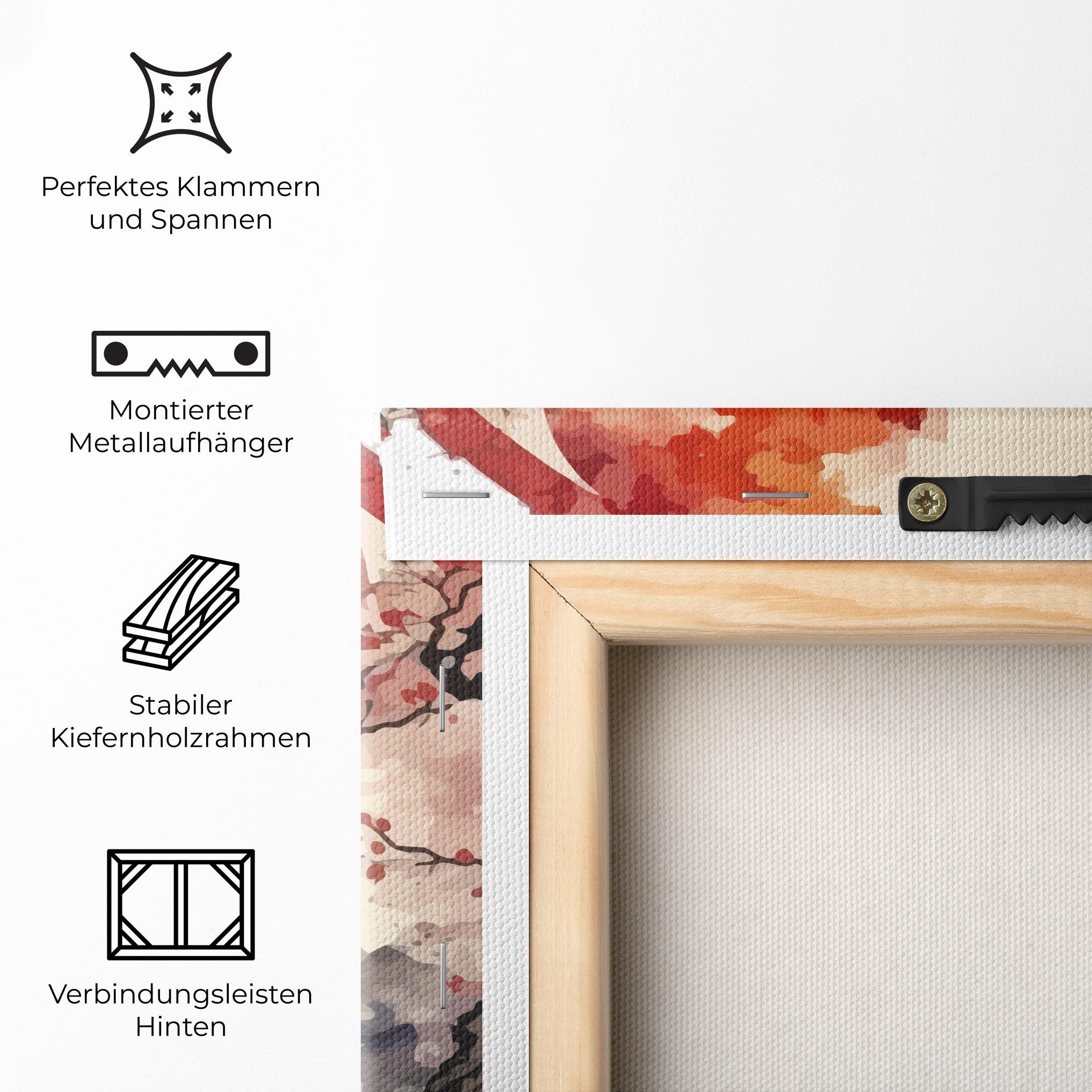Leinwandbild Asiatic Blossom View mockup 5
