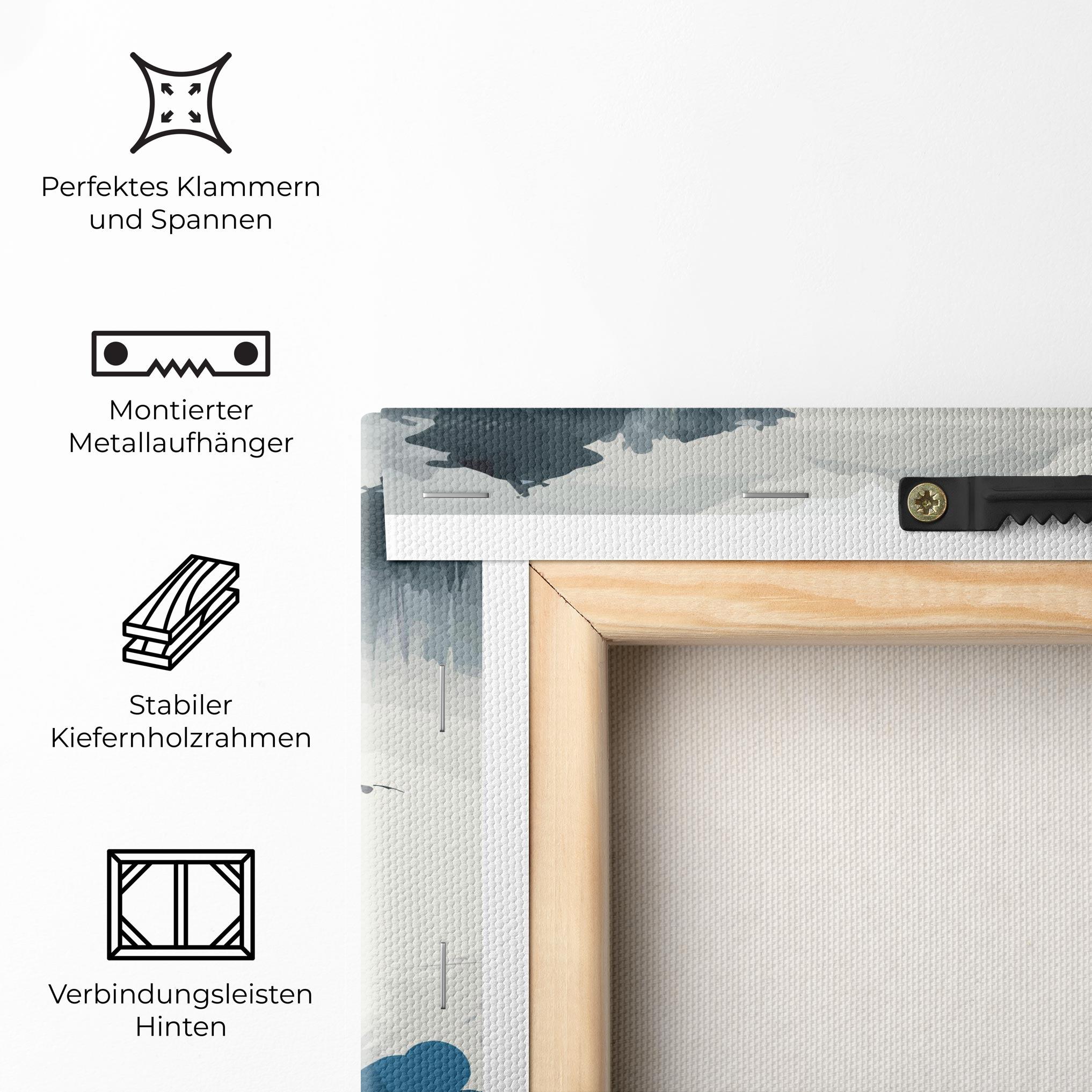Leinwandbild Asiatic Blue Bird mockup 5