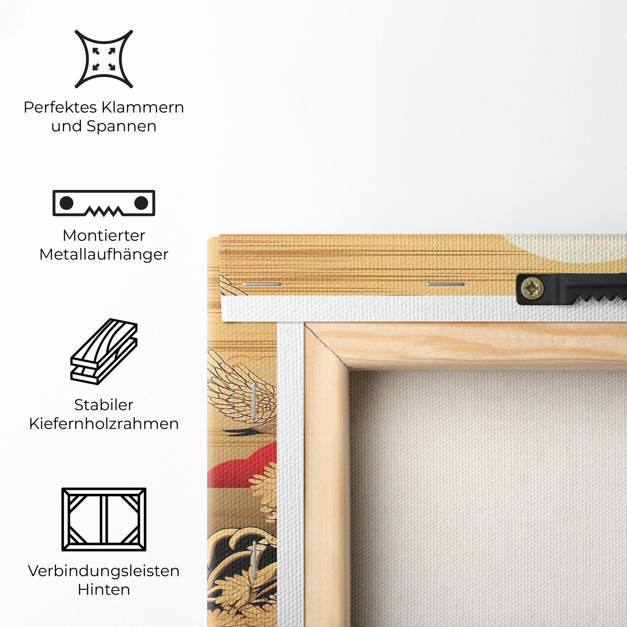 Leinwandbild Chinese Wind Art mockup 5