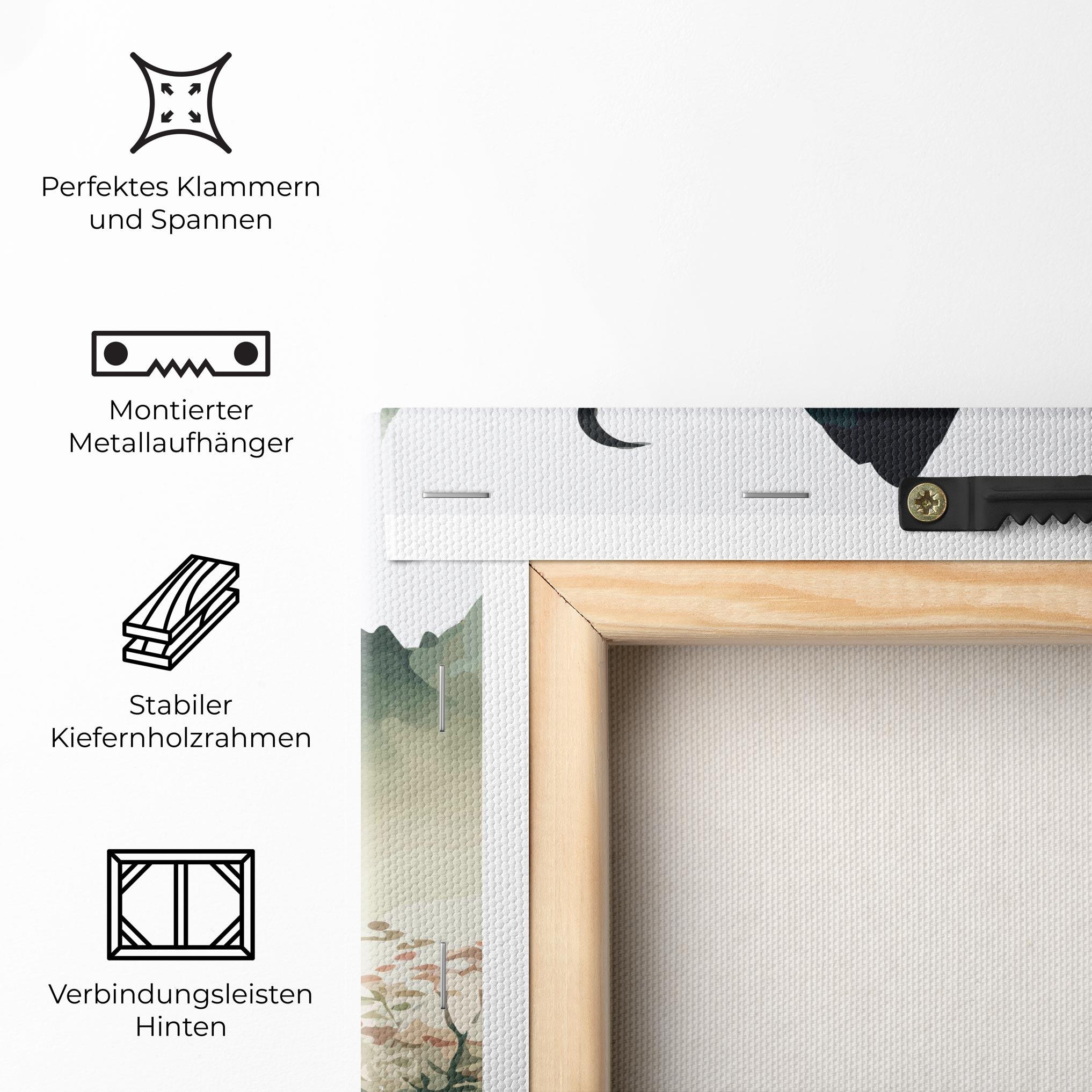 Leinwandbild Green Mountain Moon mockup 5