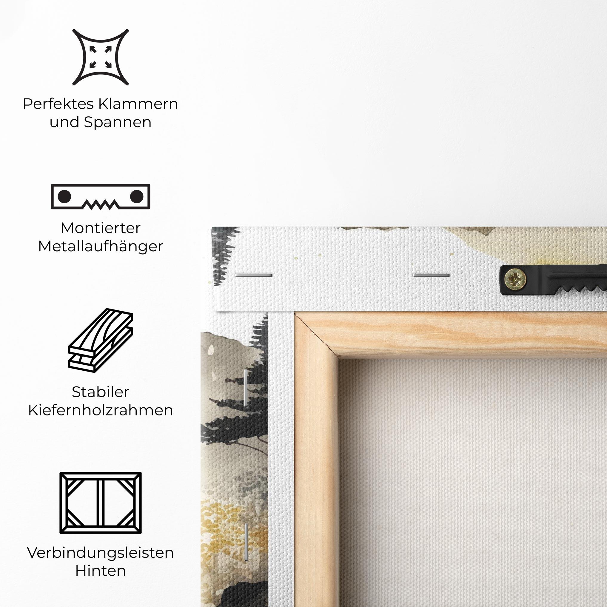 Leinwandbild Japanese Temple mockup 5