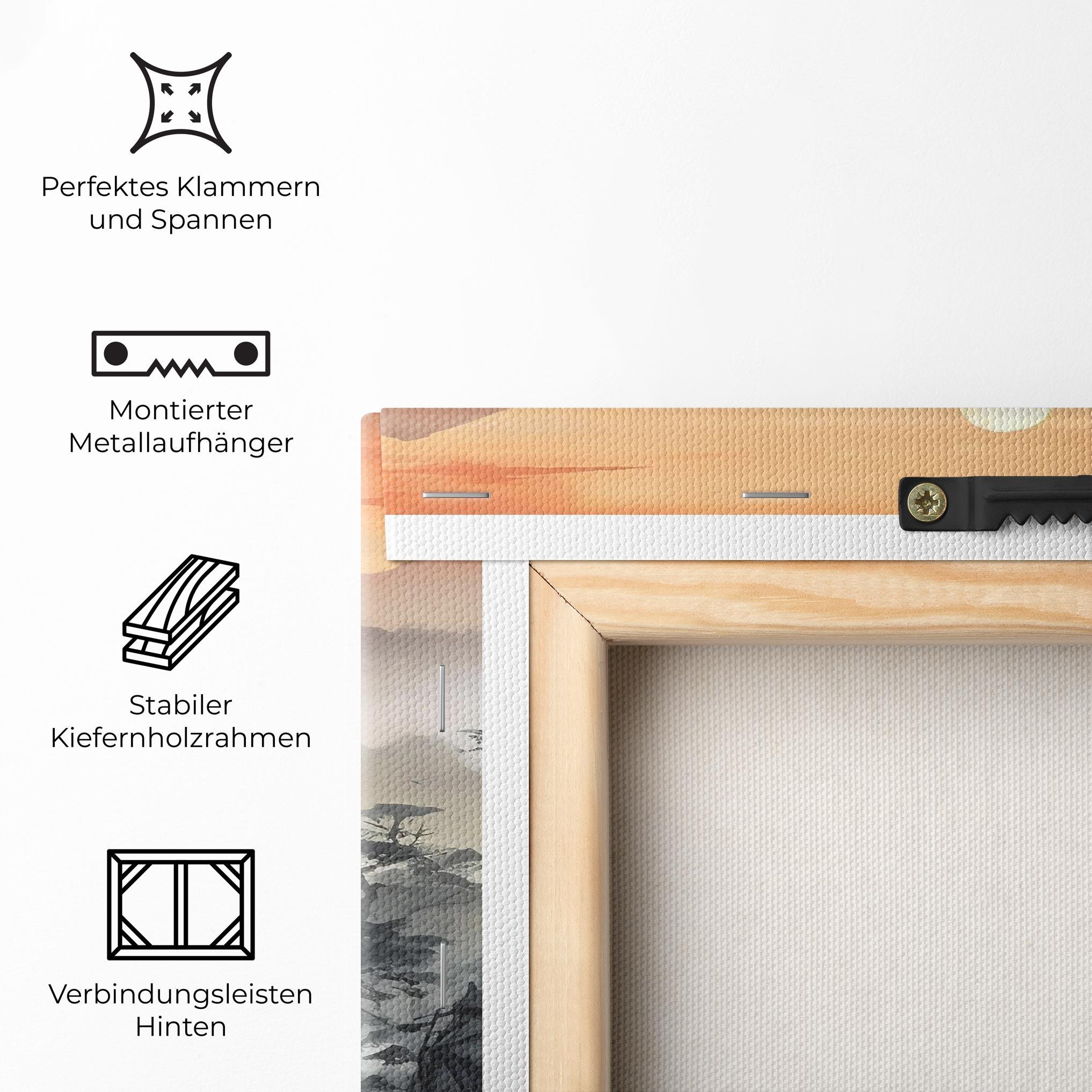 Leinwandbild Sunset Fog mockup 5