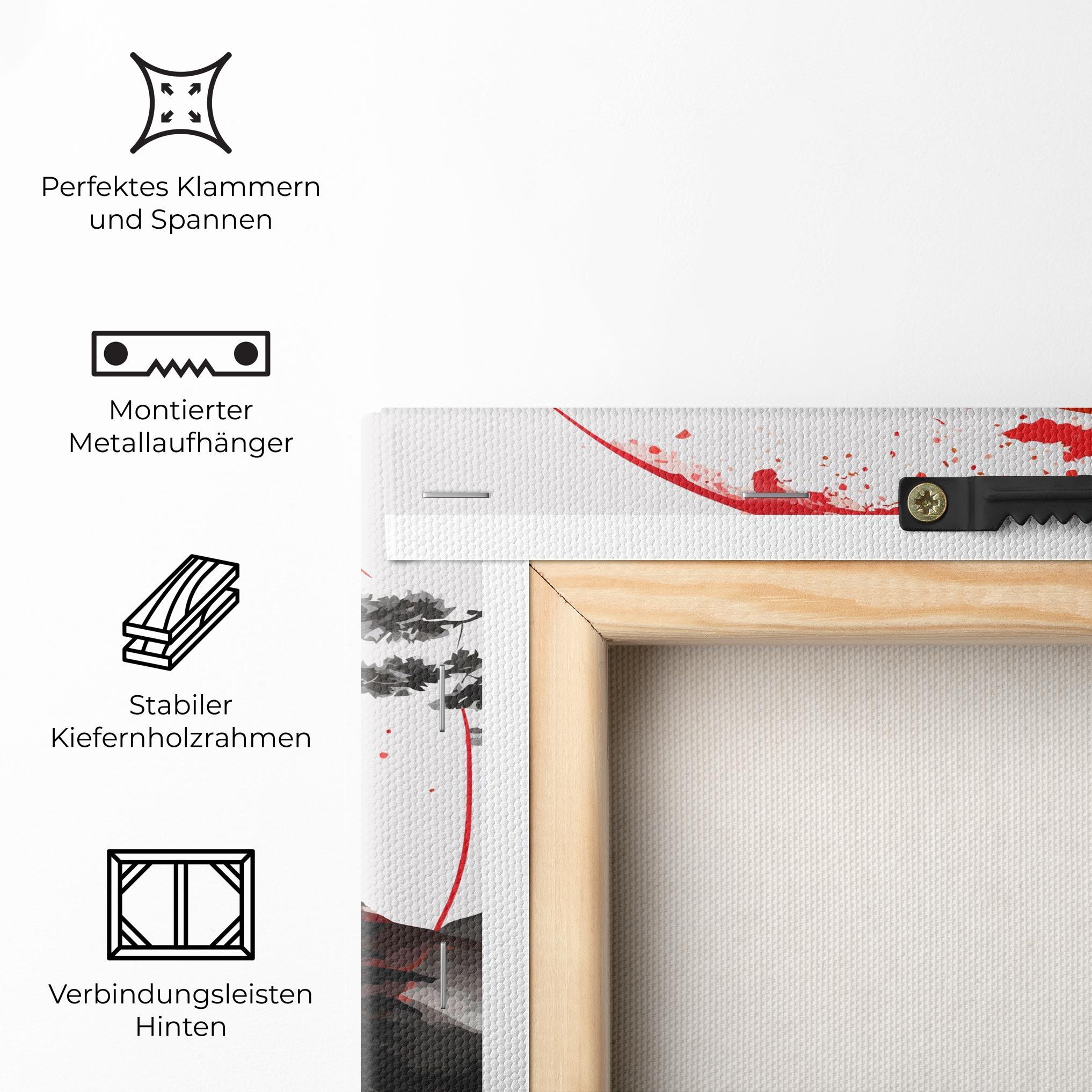 Leinwandbild Yin Yang Mountain mockup 5