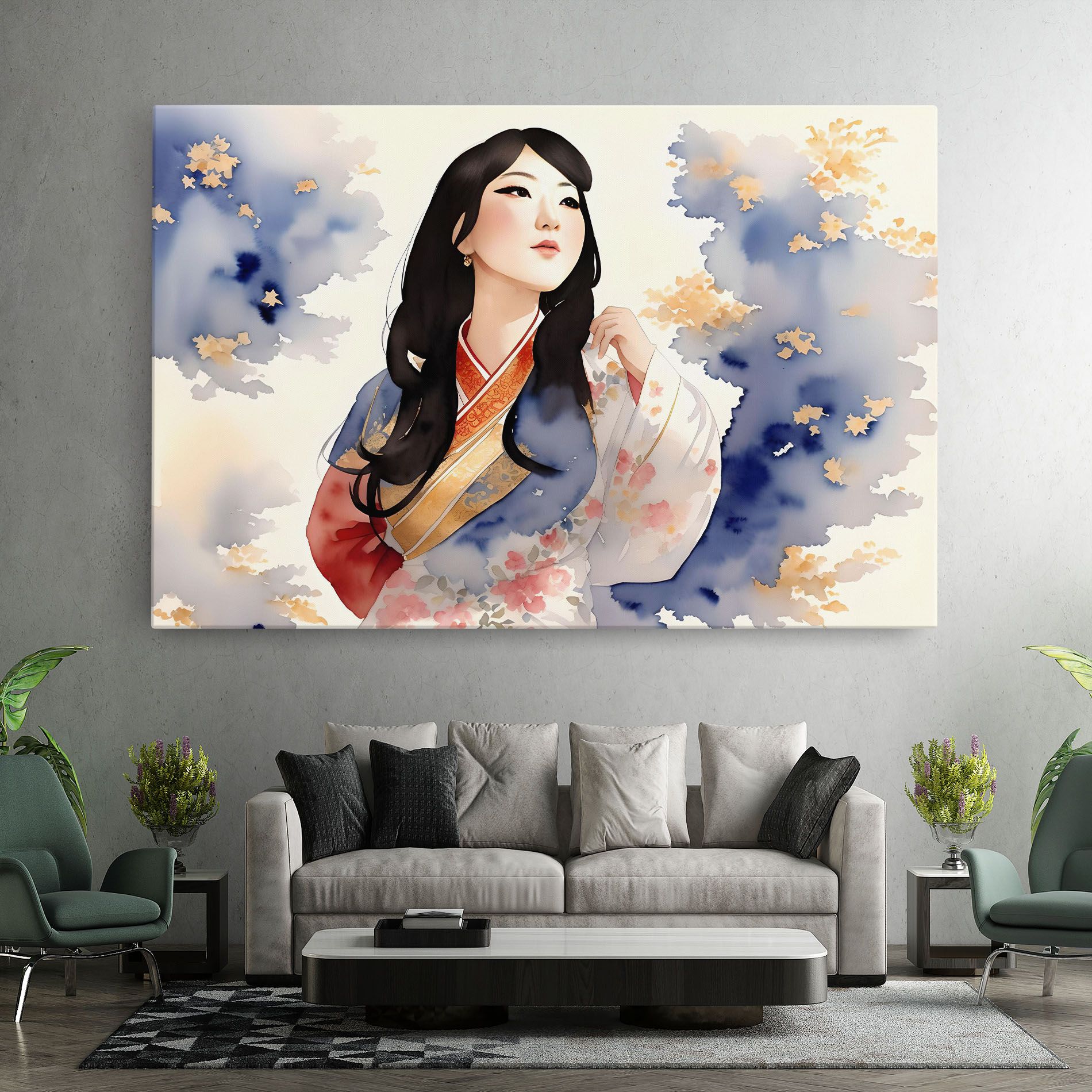 Asian Woman Dancing mockup 7