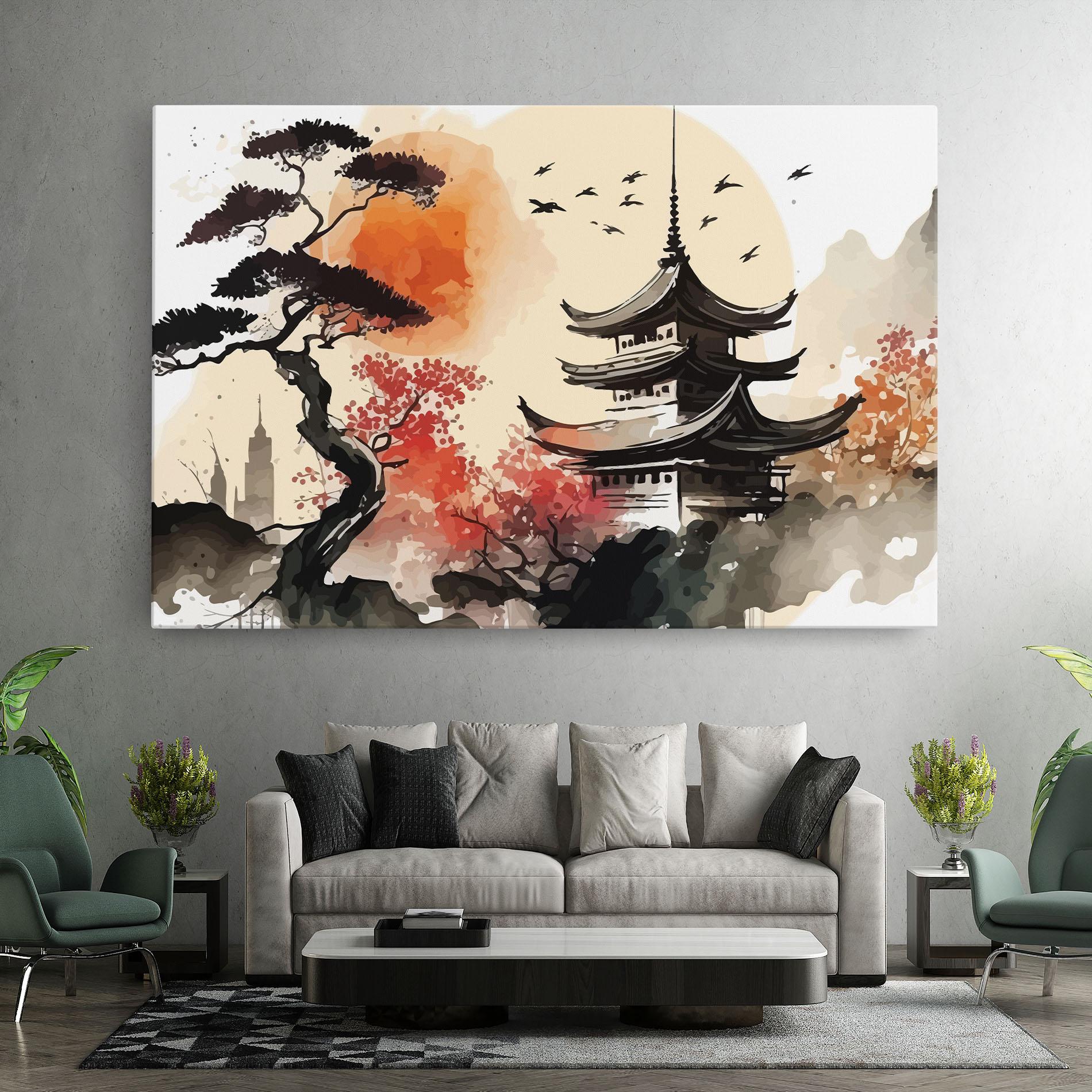 Leinwandbild Asiatic Beautiful View mockup 7