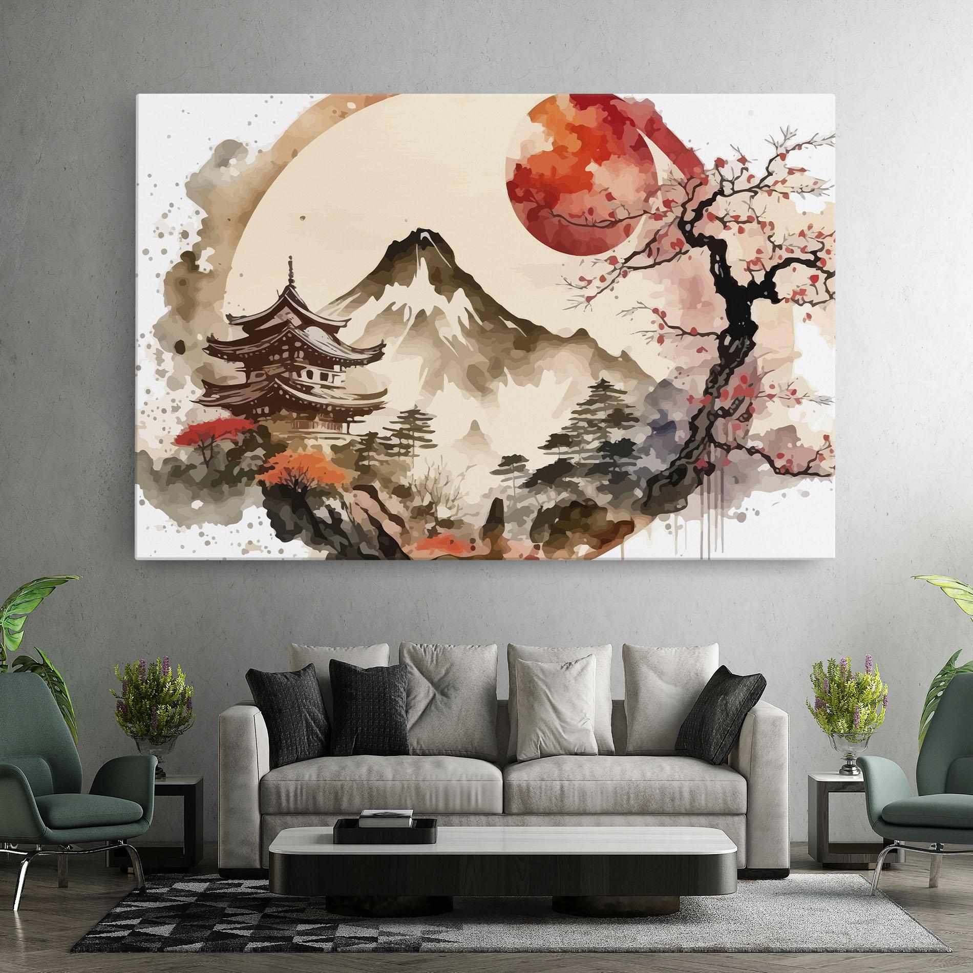 Leinwandbild Asiatic Blossom View mockup 7