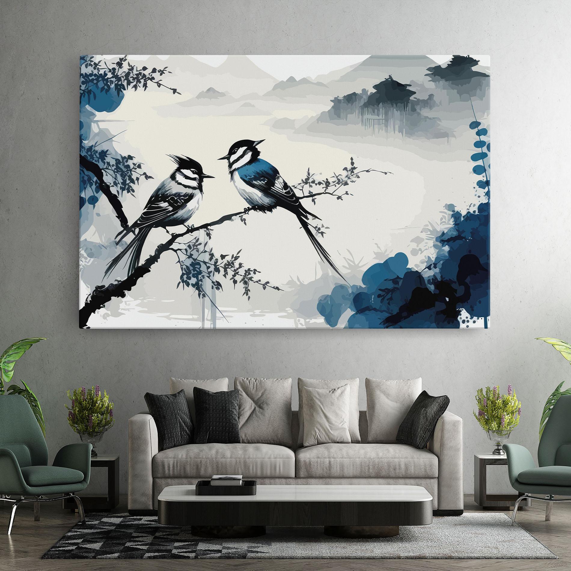 Leinwandbild Asiatic Blue Bird mockup 7