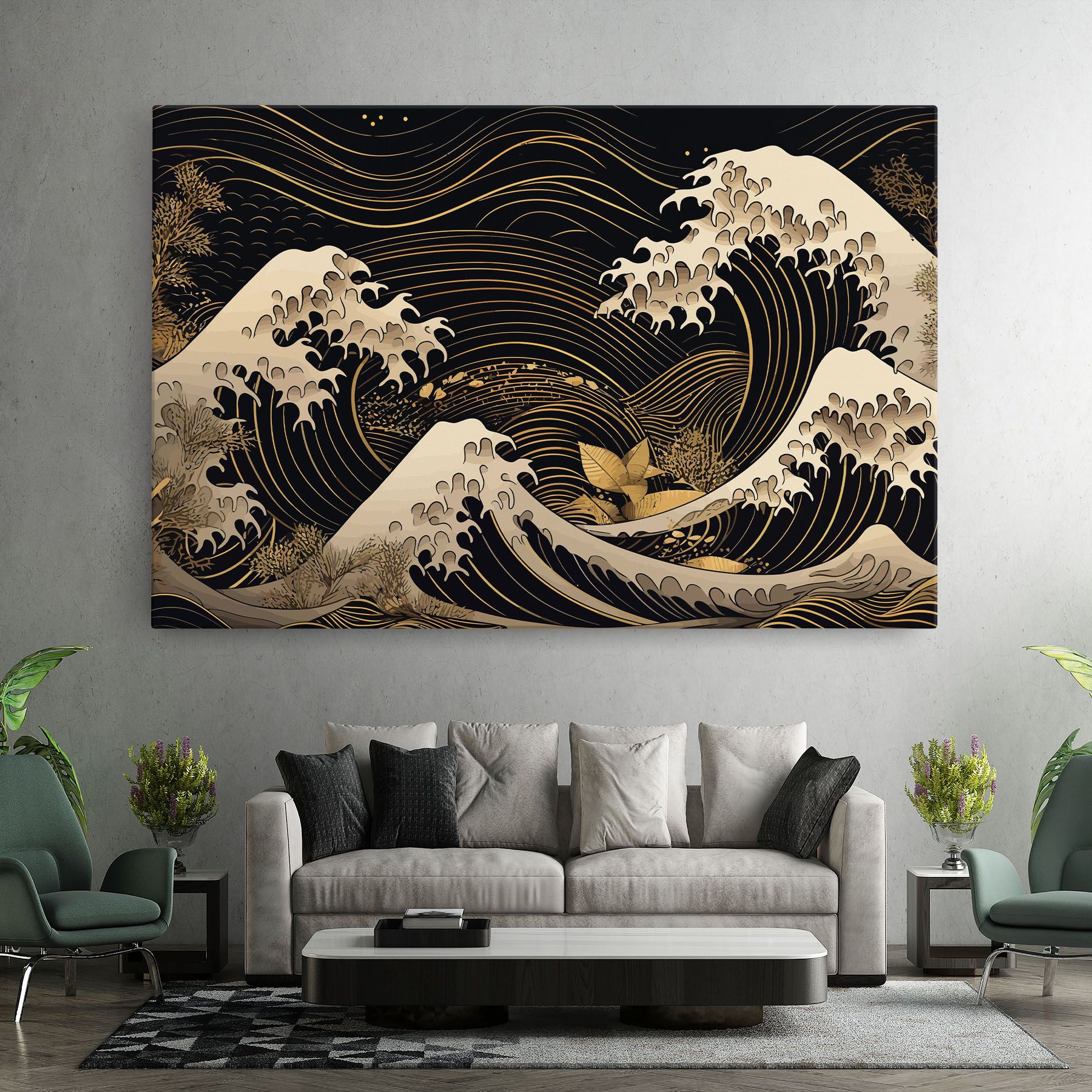 Asiatic Gold Wave mockup 7