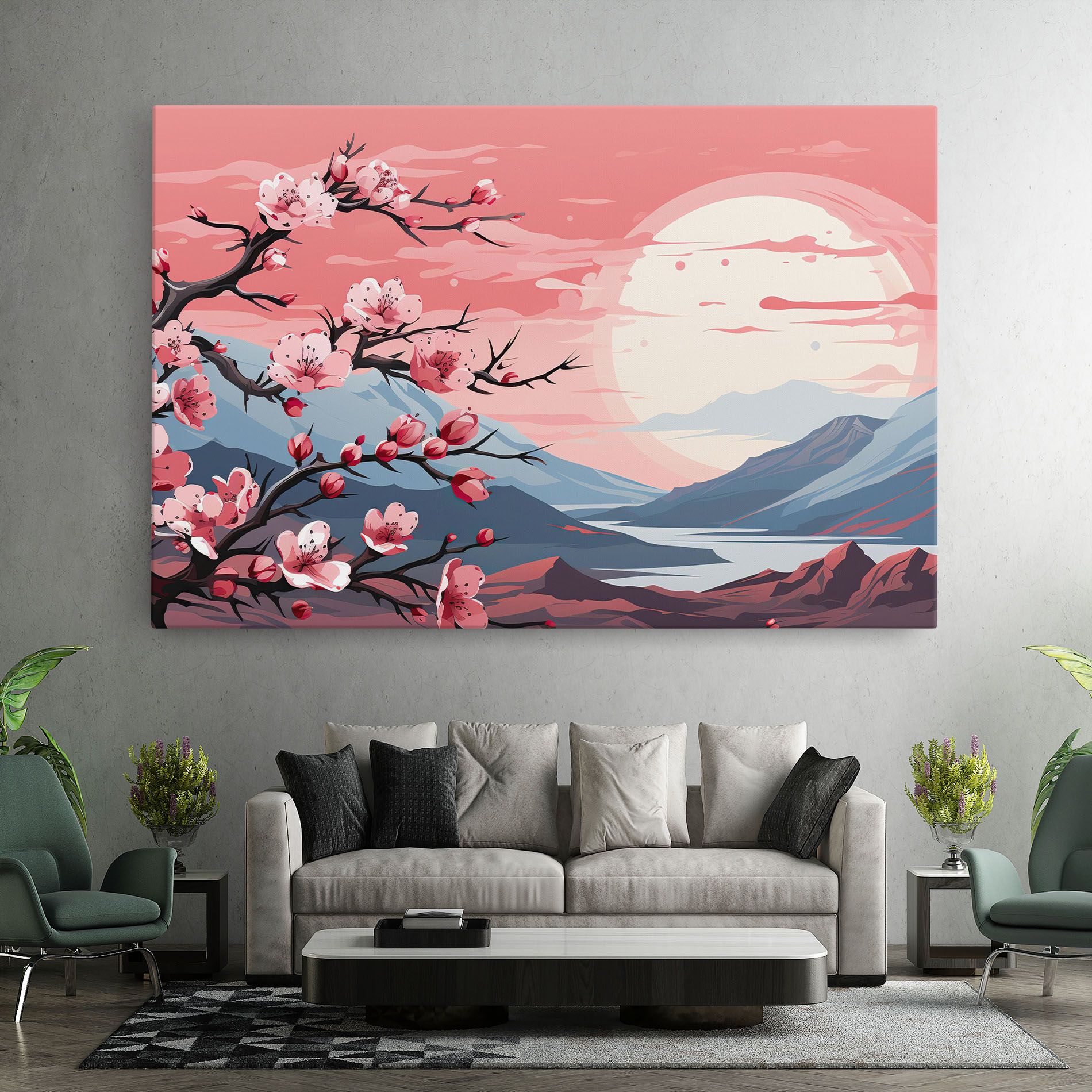 Chinese Cherry Blossoms mockup 7