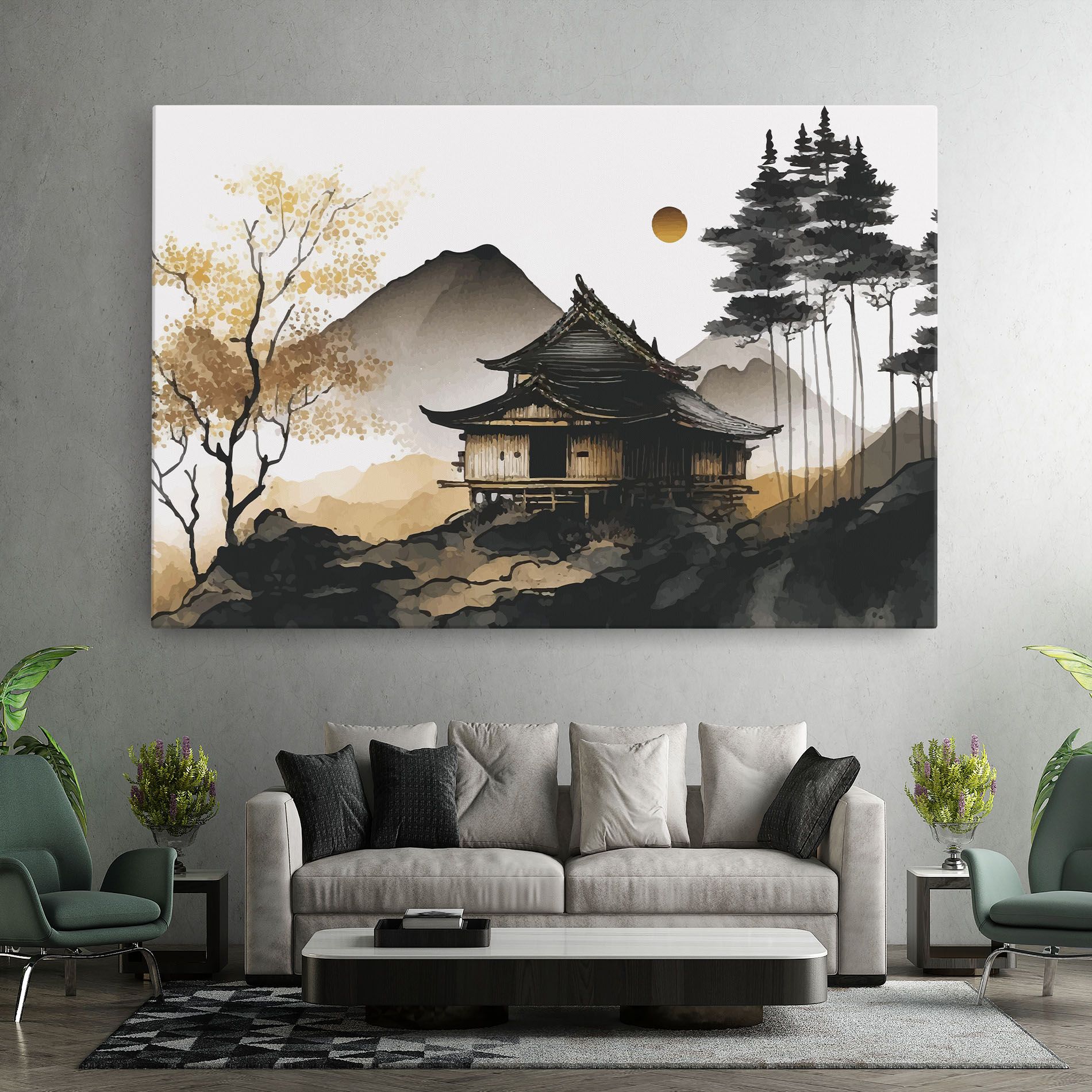 Gold Japanese Temple mockup 7
