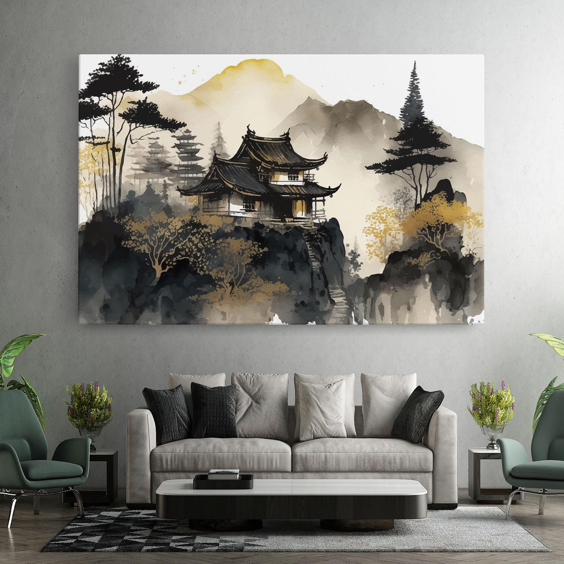Leinwandbild Japanese Temple mockup 7