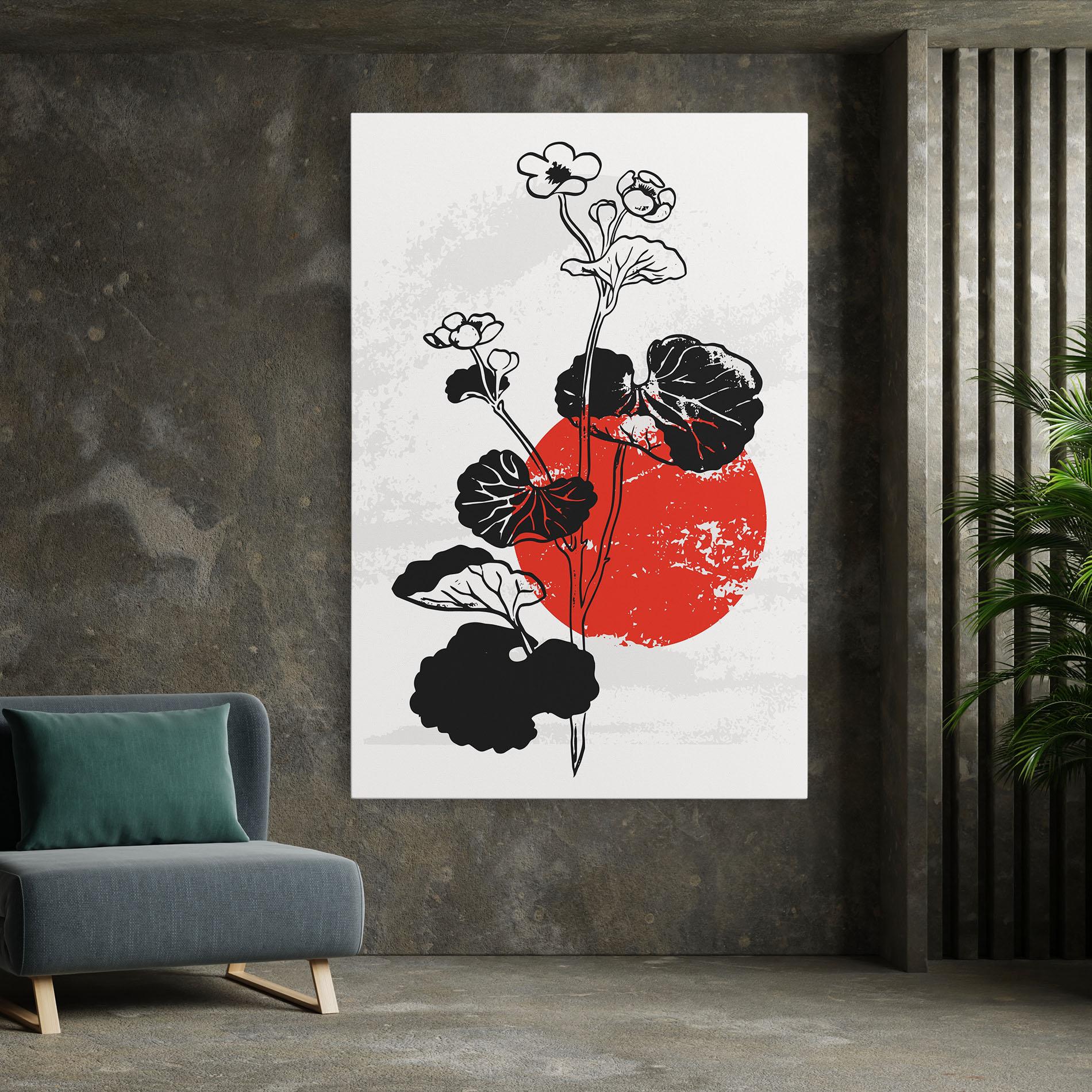 Leinwandbild Japan Plant Art mockup 7