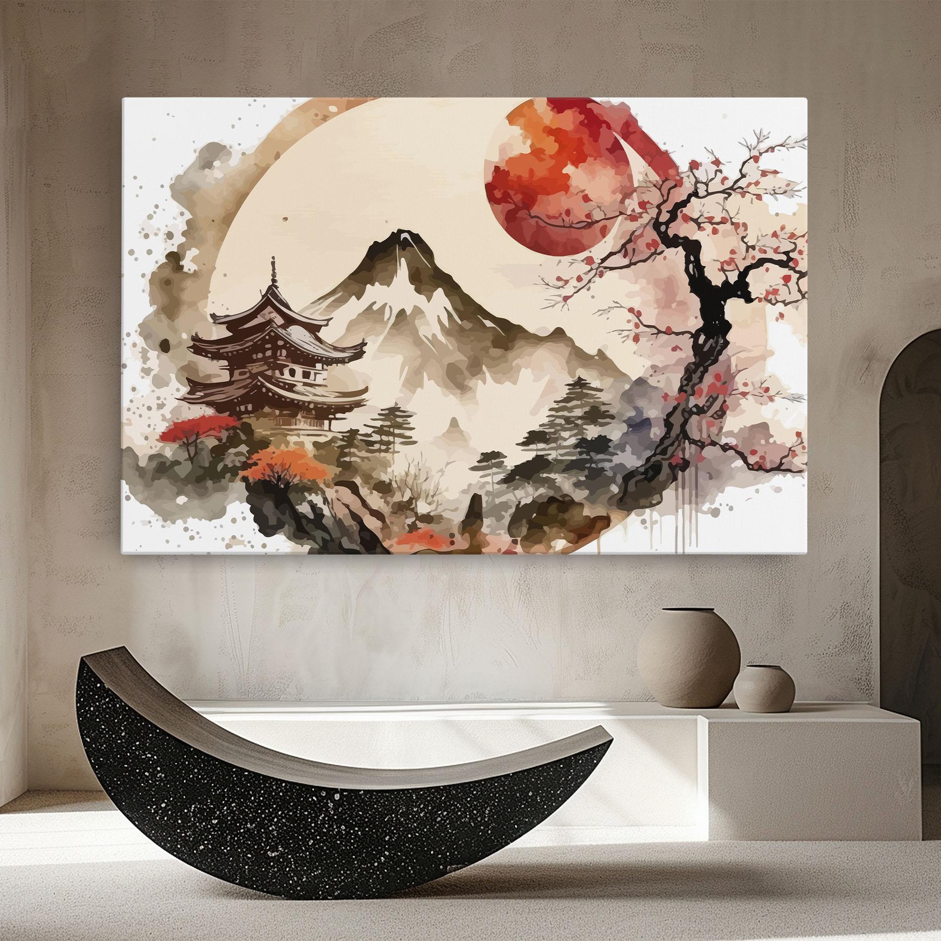 Leinwandbild Asiatic Blossom View mockup 8