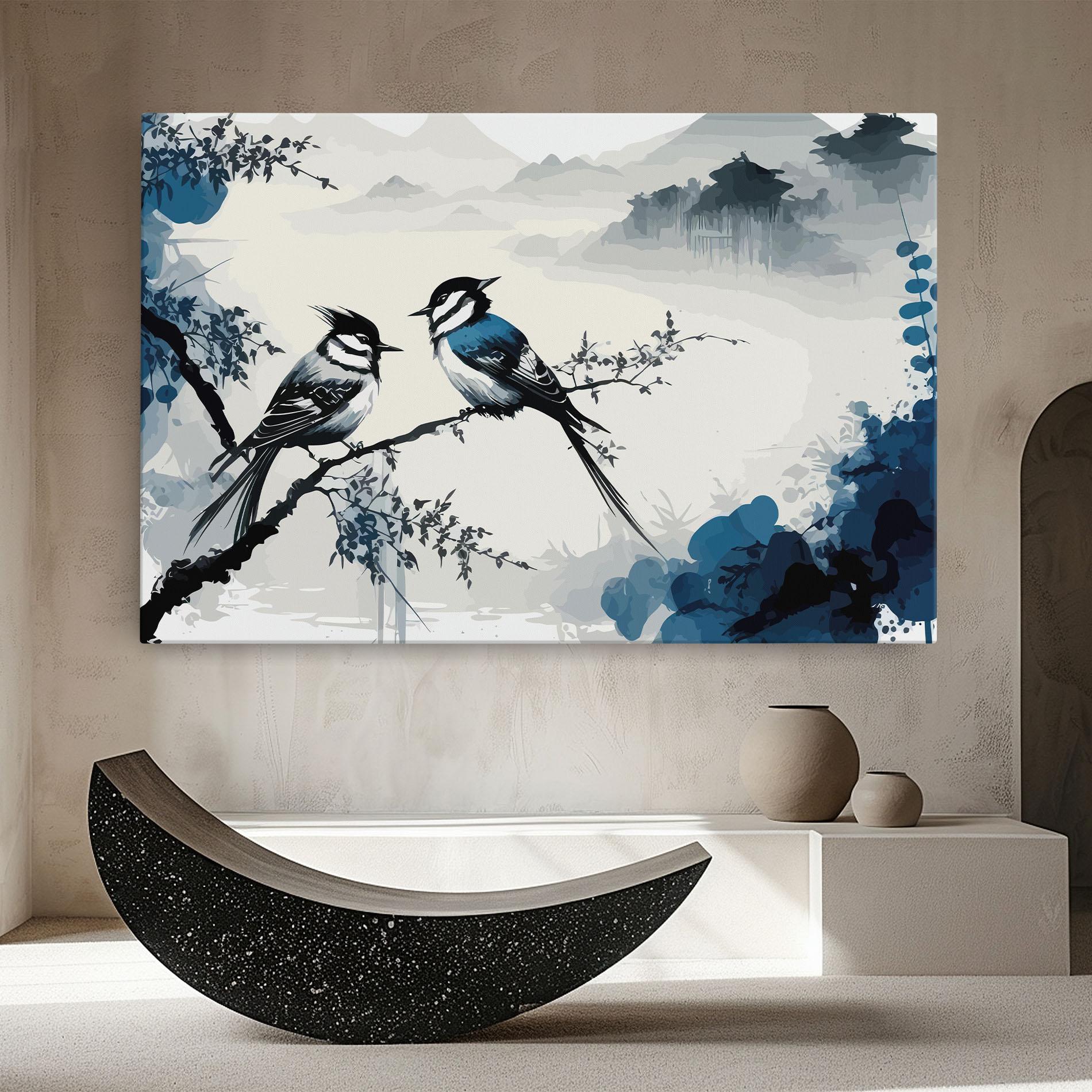 Leinwandbild Asiatic Blue Bird mockup 8