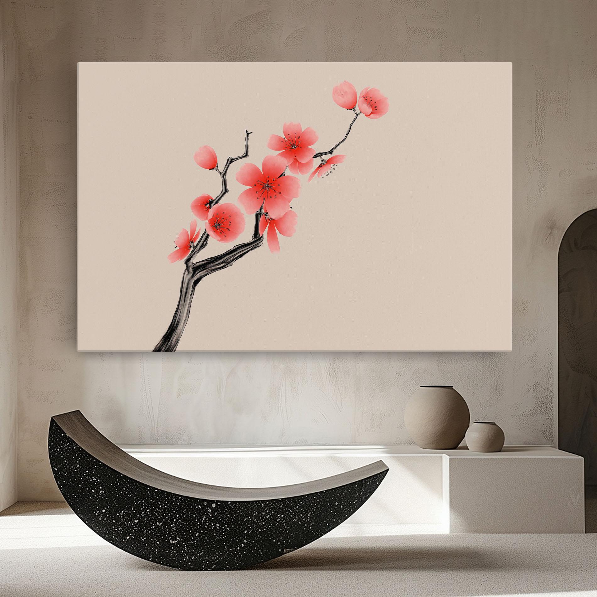 Leinwandbild Chinese Plum Blossom mockup 8