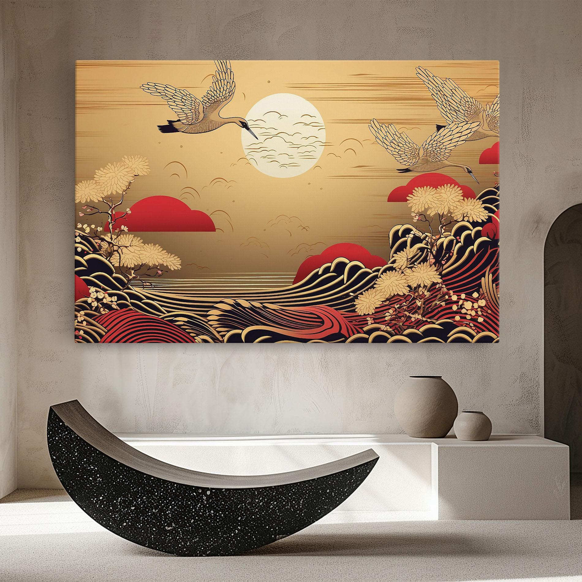 Leinwandbild Chinese Wind Art mockup 8