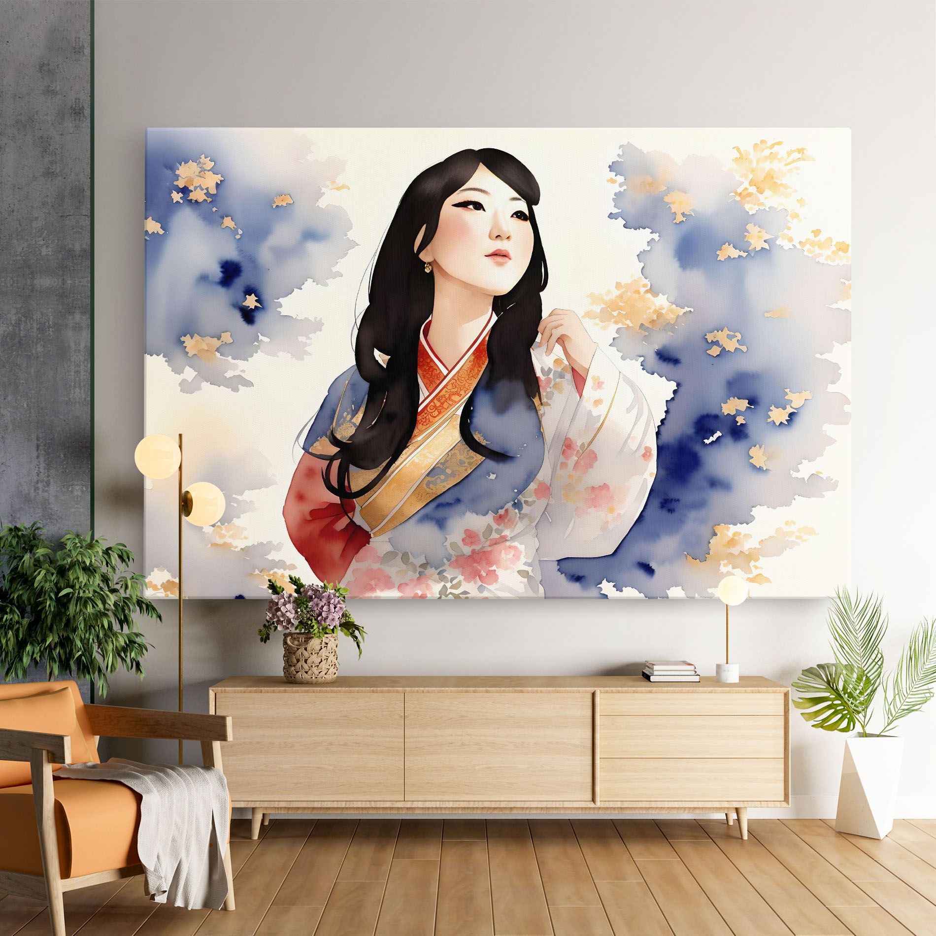 Asian Woman Dancing mockup 9