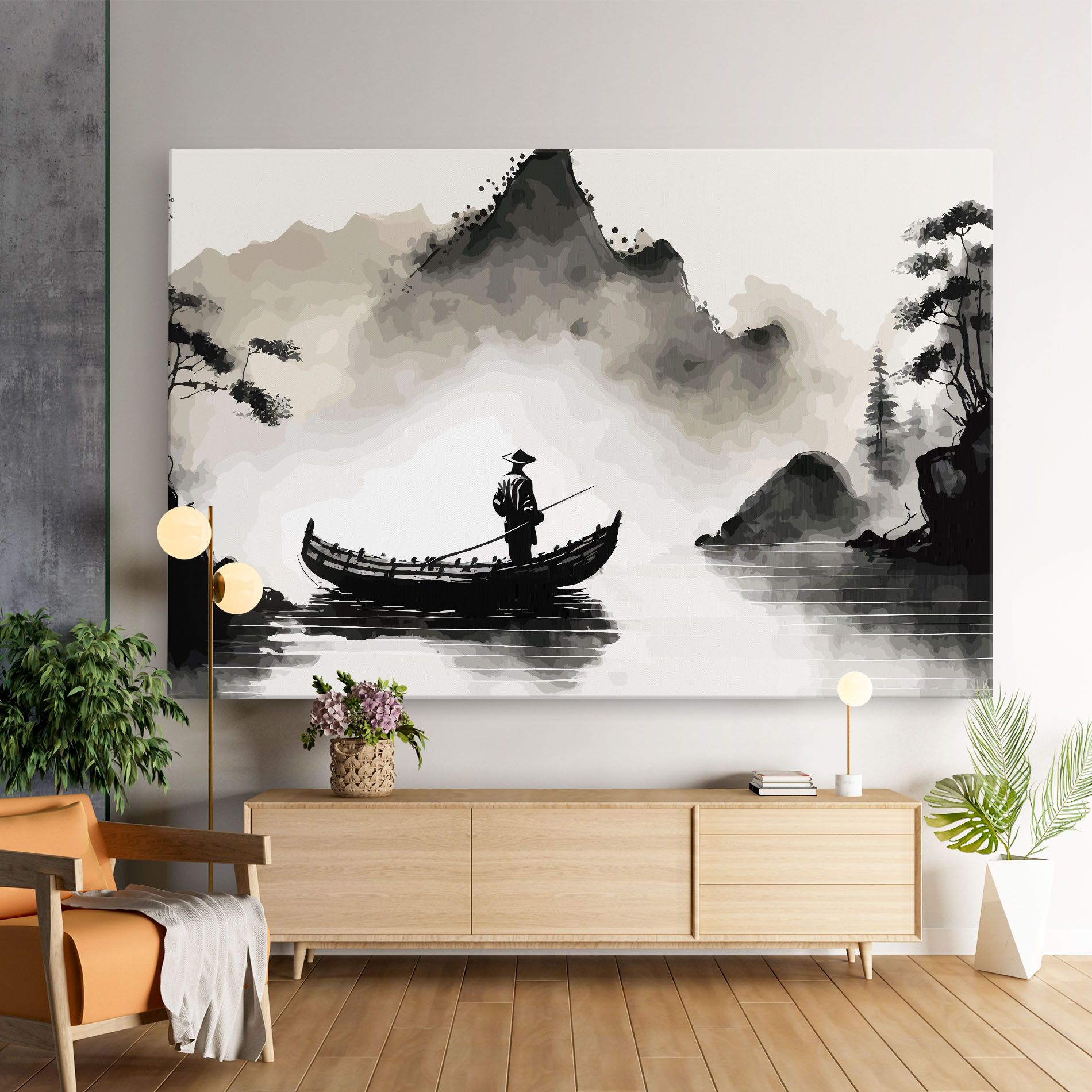 Black Ink Boat mockup 9