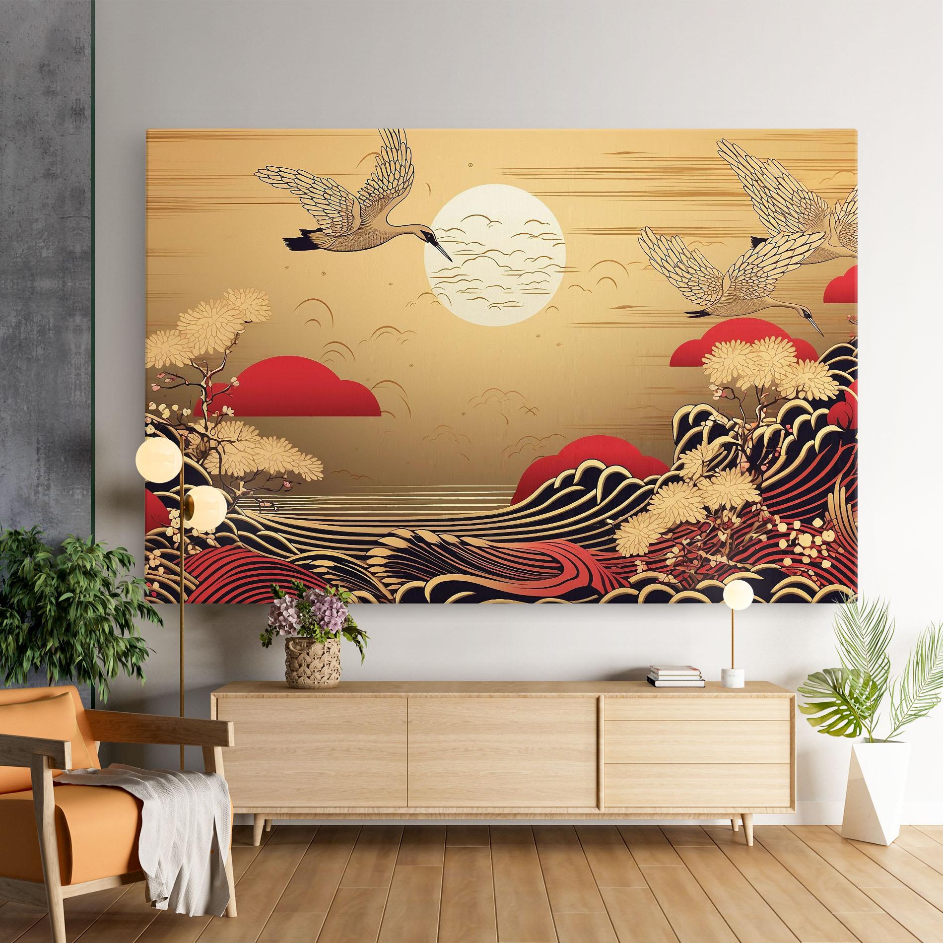 Leinwandbild Chinese Wind Art mockup 9