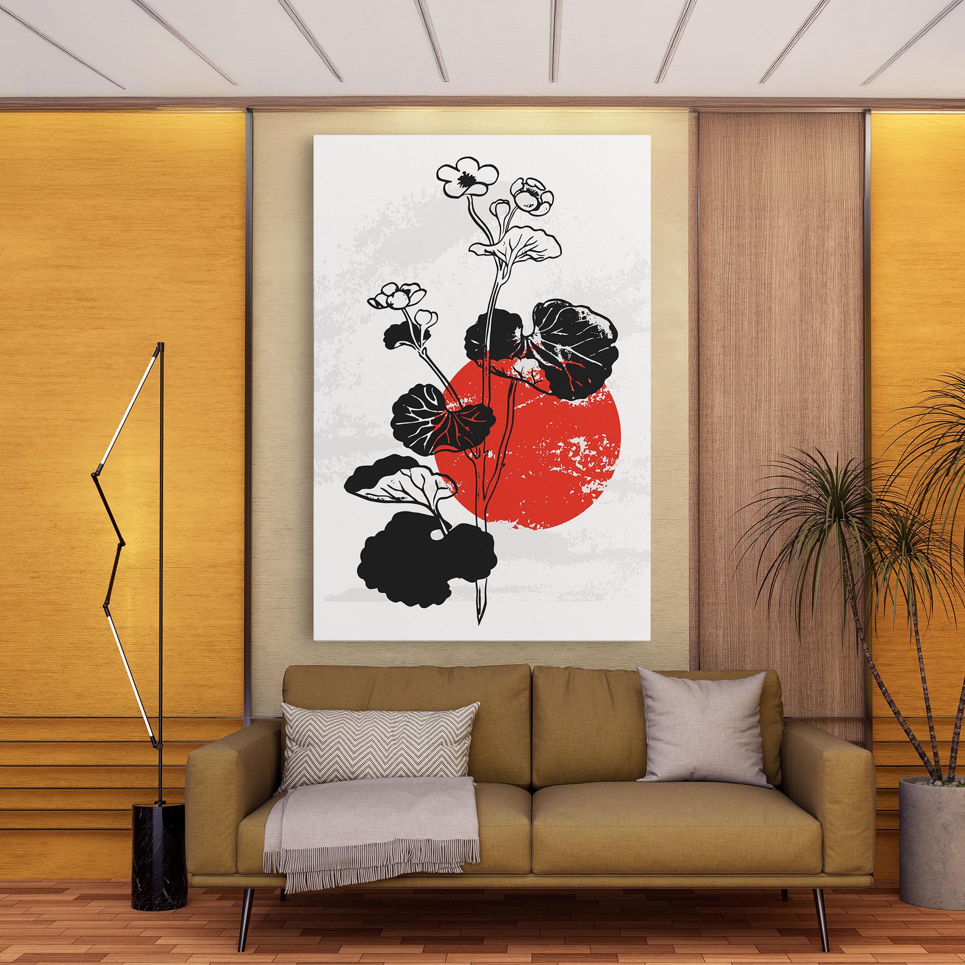 Leinwandbild Japan Plant Art mockup 9