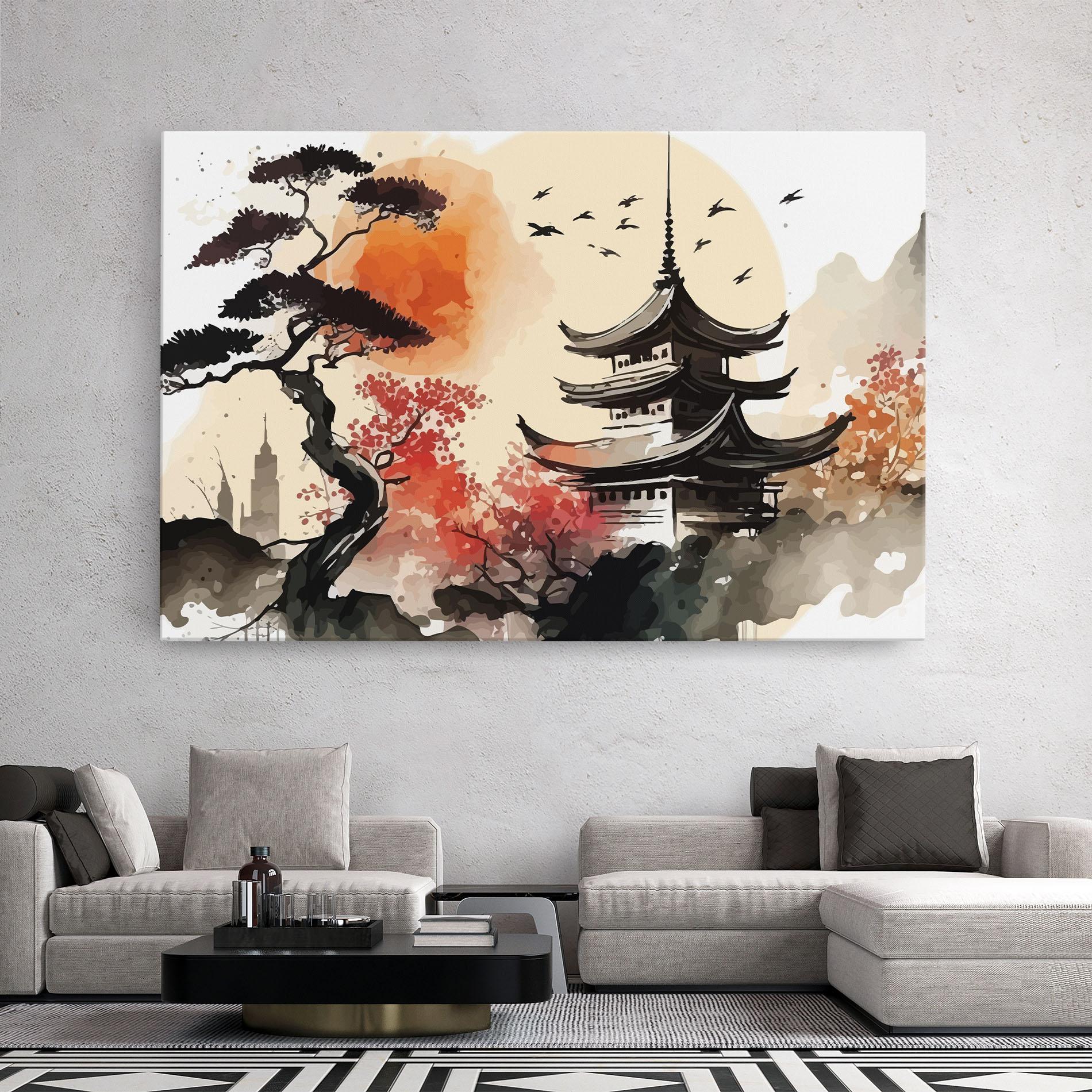 Leinwandbild Asiatic Beautiful View mockup 2