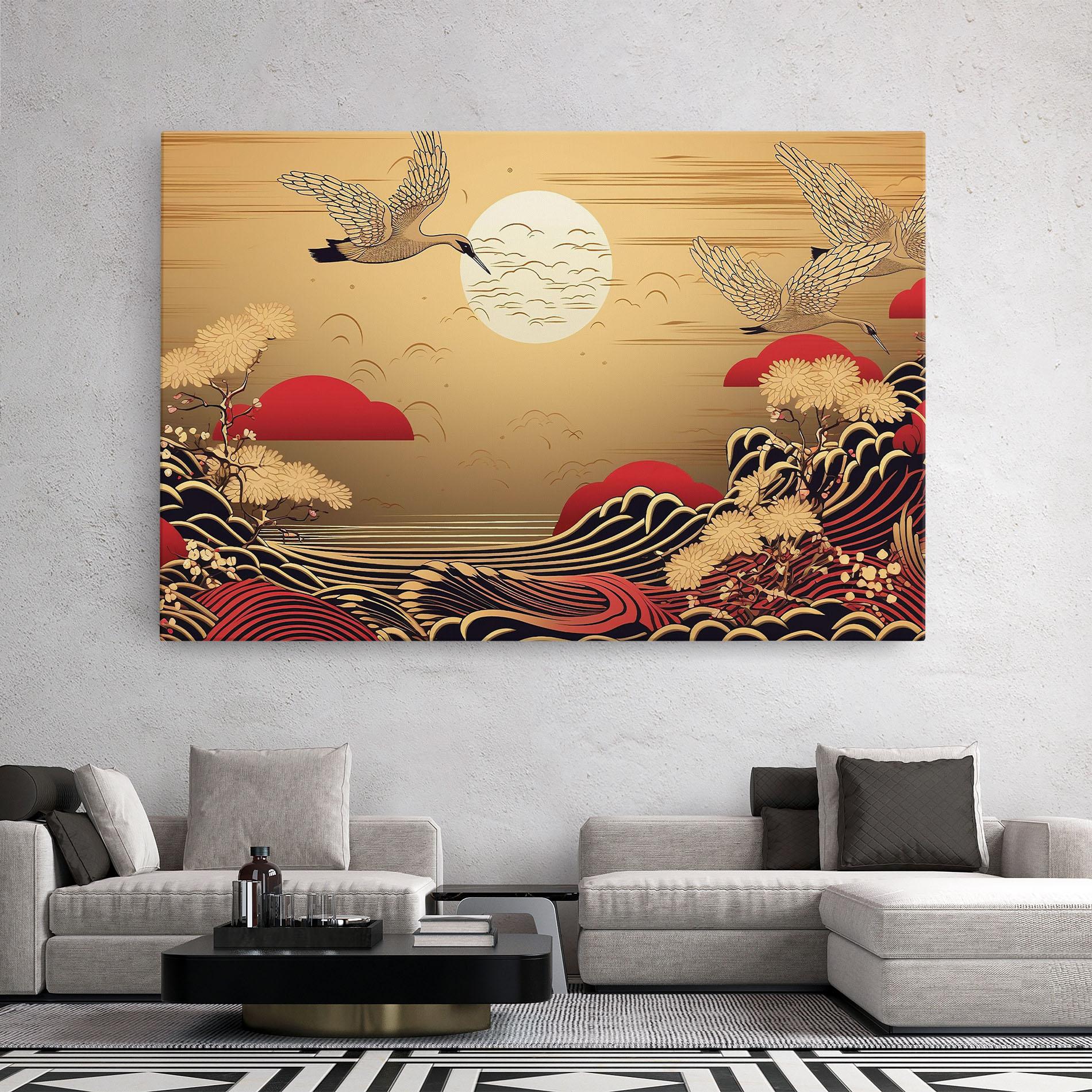 Leinwandbild Chinese Wind Art mockup 2