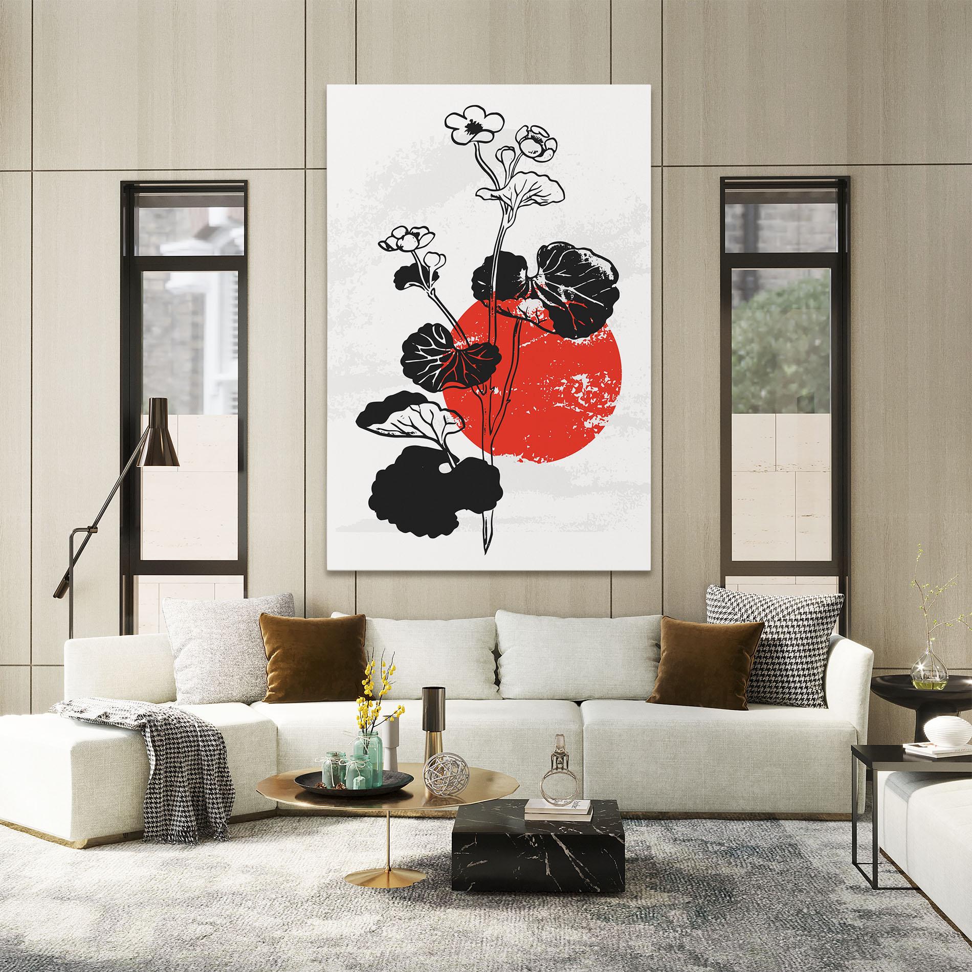Leinwandbild Japan Plant Art mockup 2