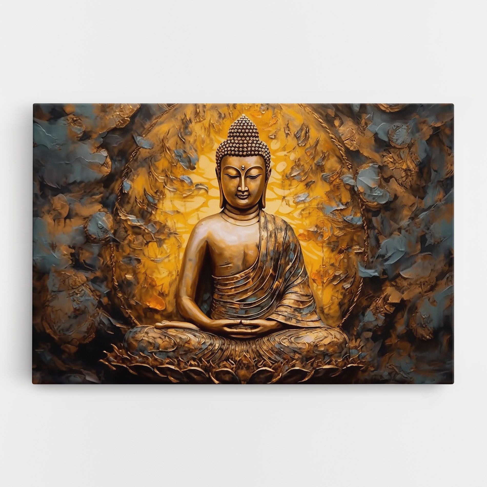 Gold Grey Buddha mockup 0