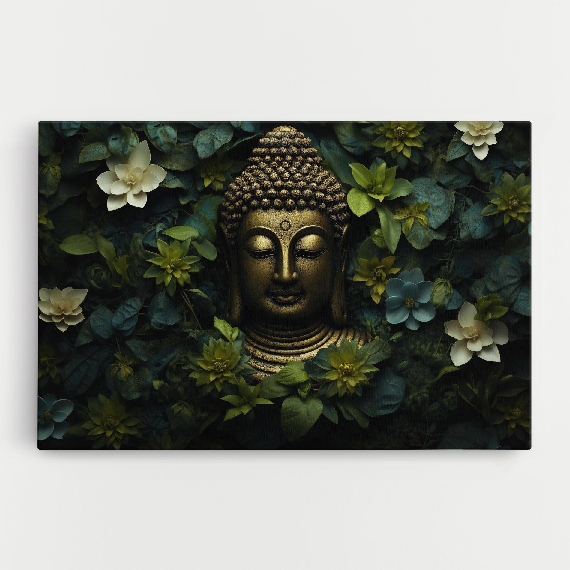 Leinwandbild Lotus Flower Buddha mockup 0