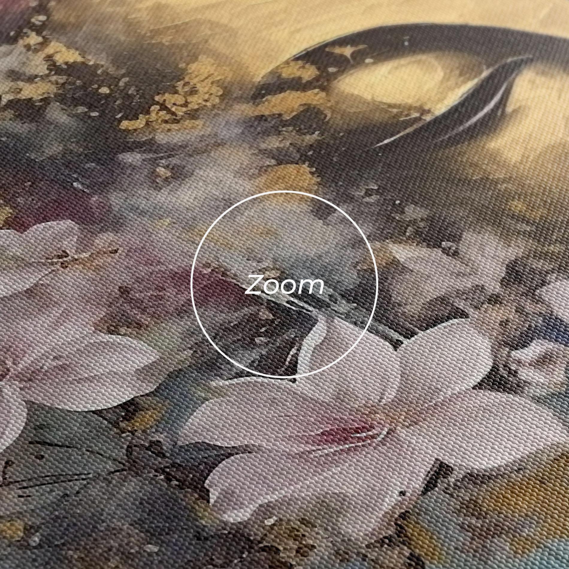 Leinwandbild Abstract Buddha Plants mockup 3