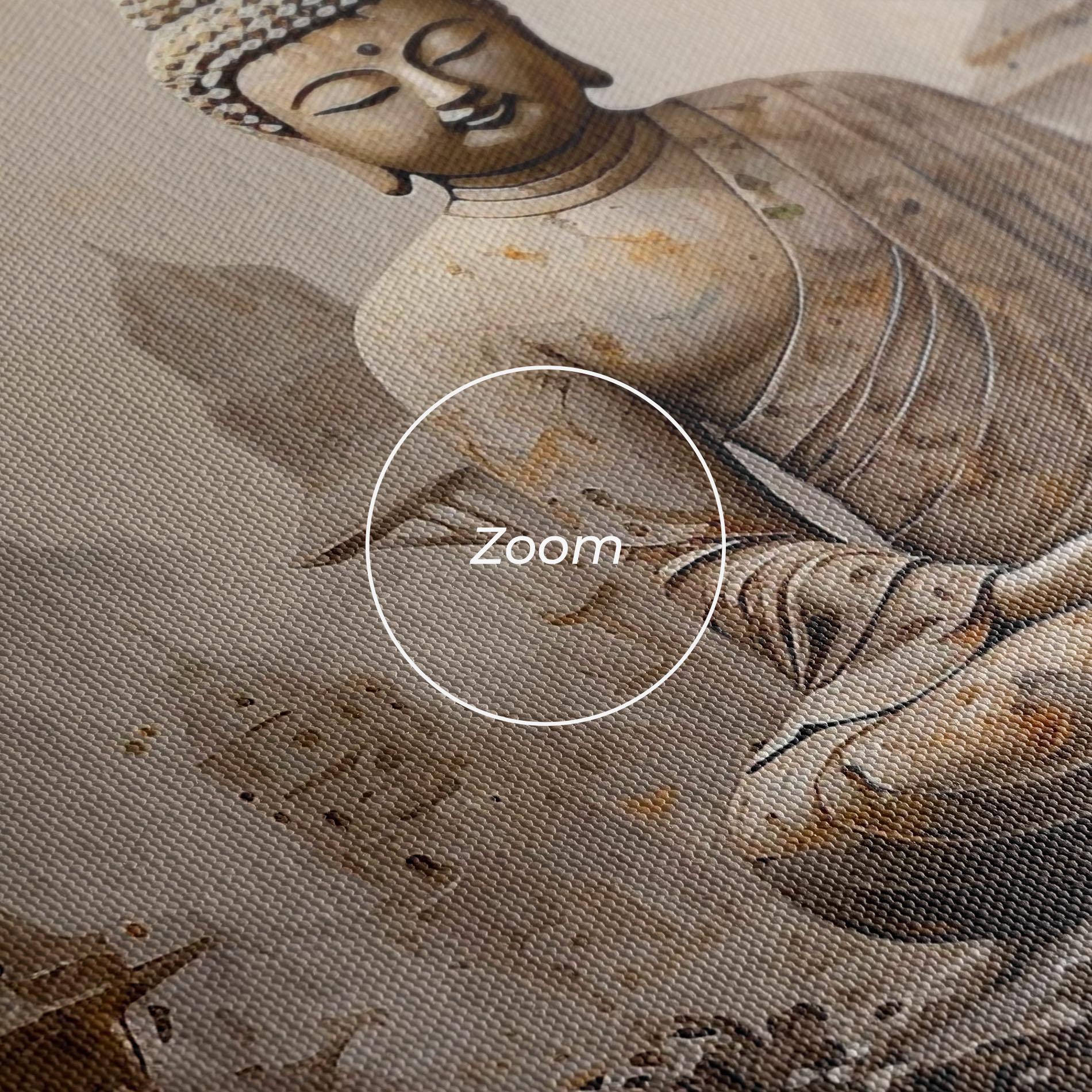 Leinwandbild Beautiful Buddha Art mockup 3