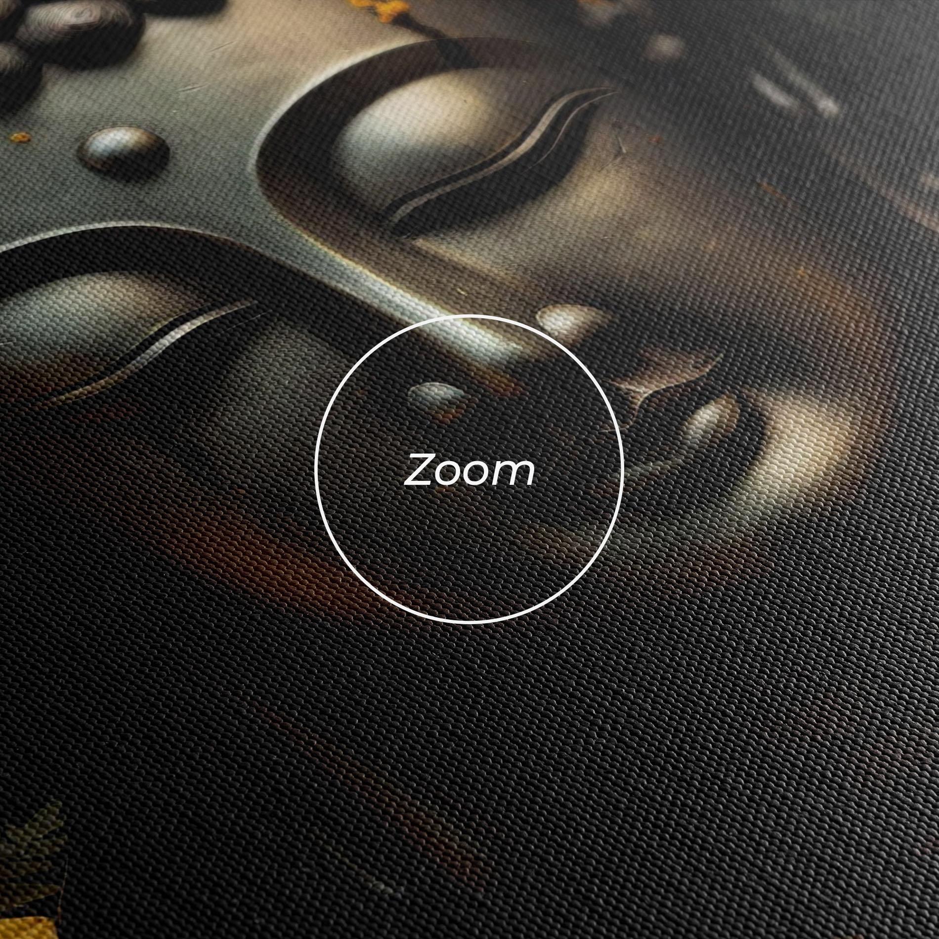 Leinwandbild Buddha Peace Statue mockup 3