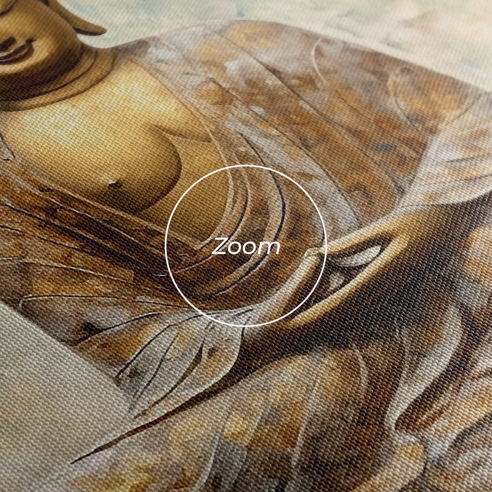 Cream Buddha Art mockup 3