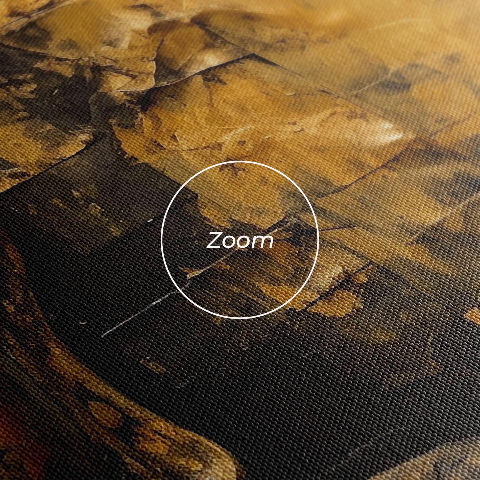 Leinwandbild Gold Paint Buddha mockup 3