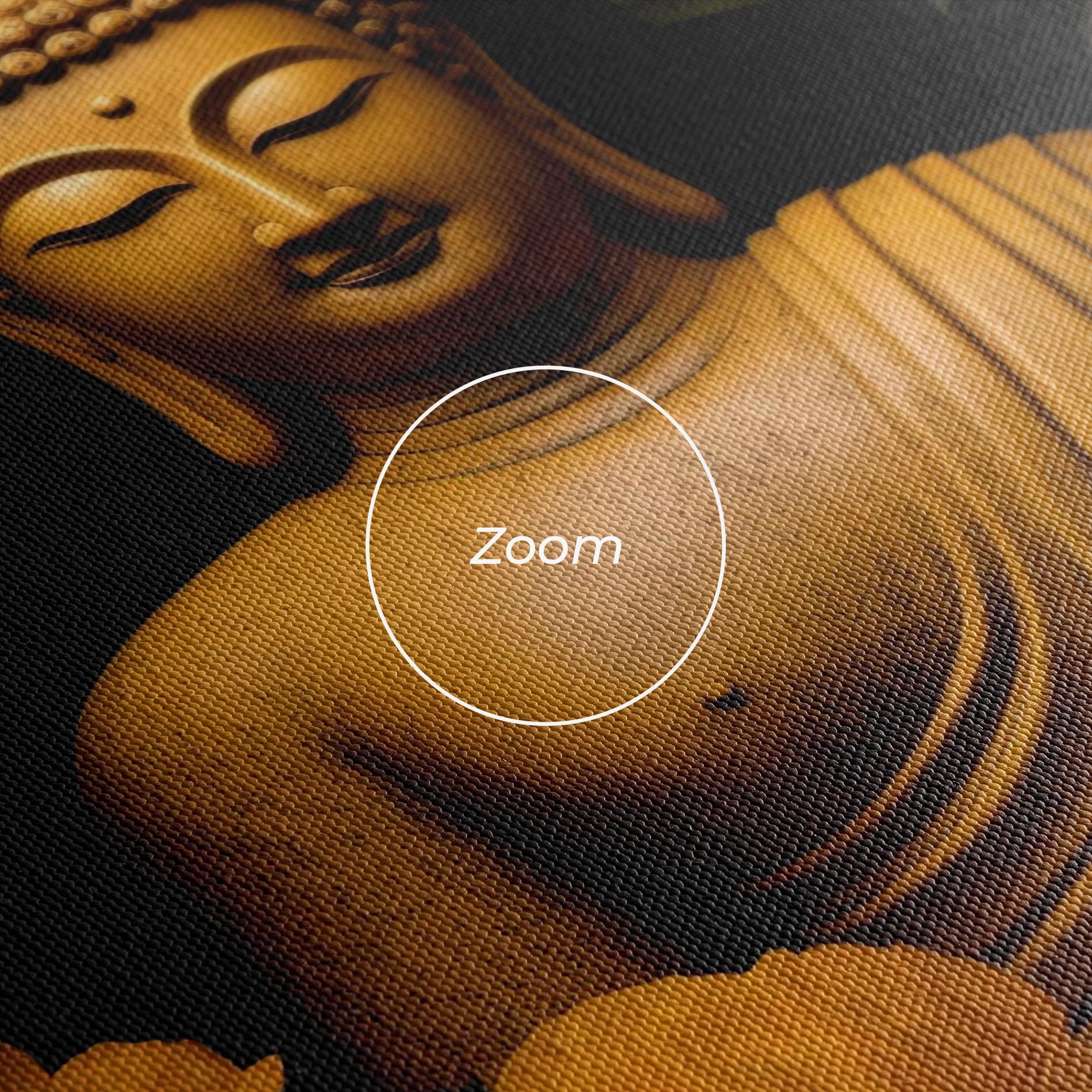 Leinwandbild Vecteezy_buddha Statue Surrounded By Yellow Flowers Ai Generated_27745002_860 mockup 3