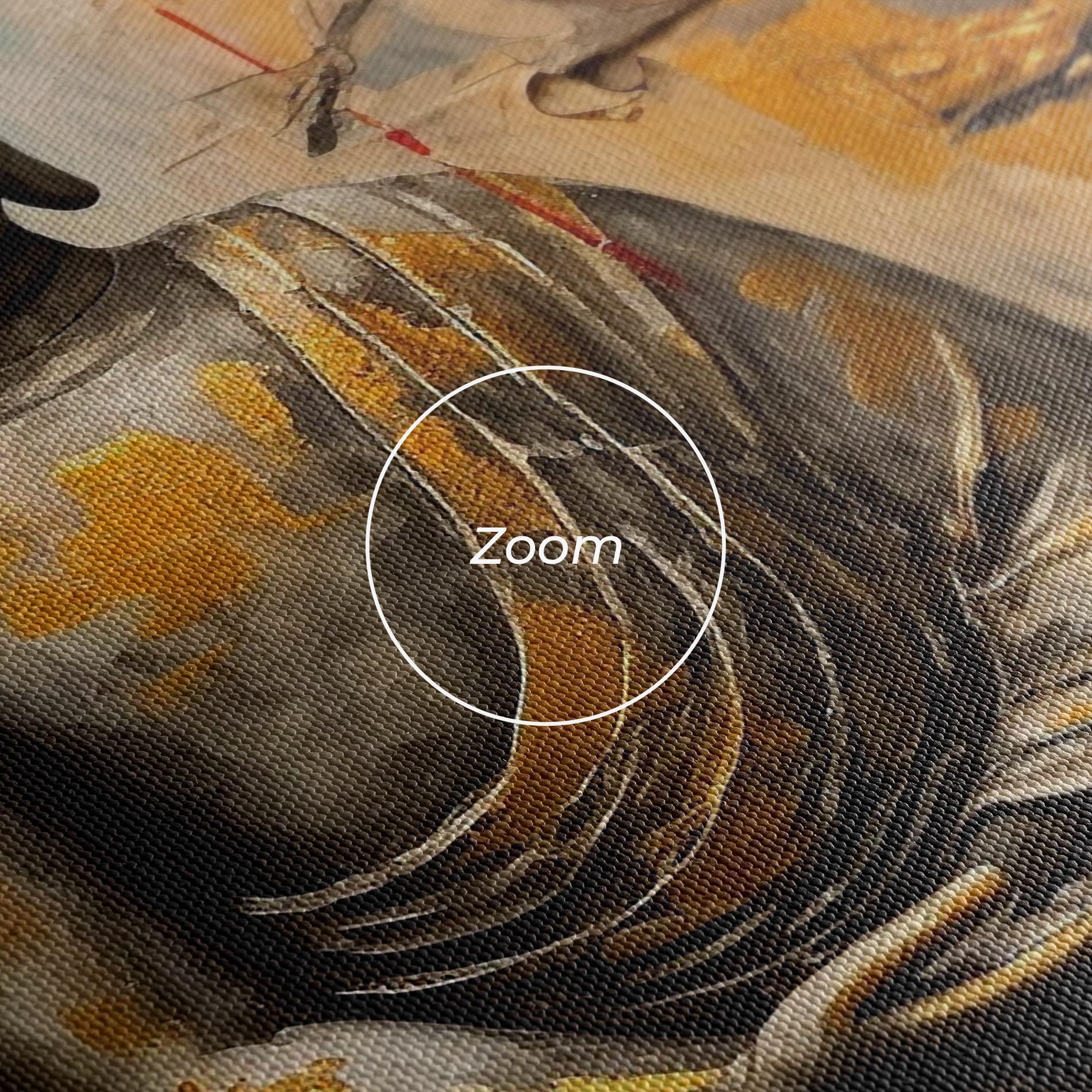 Leinwandbild White Red Buddha mockup 3