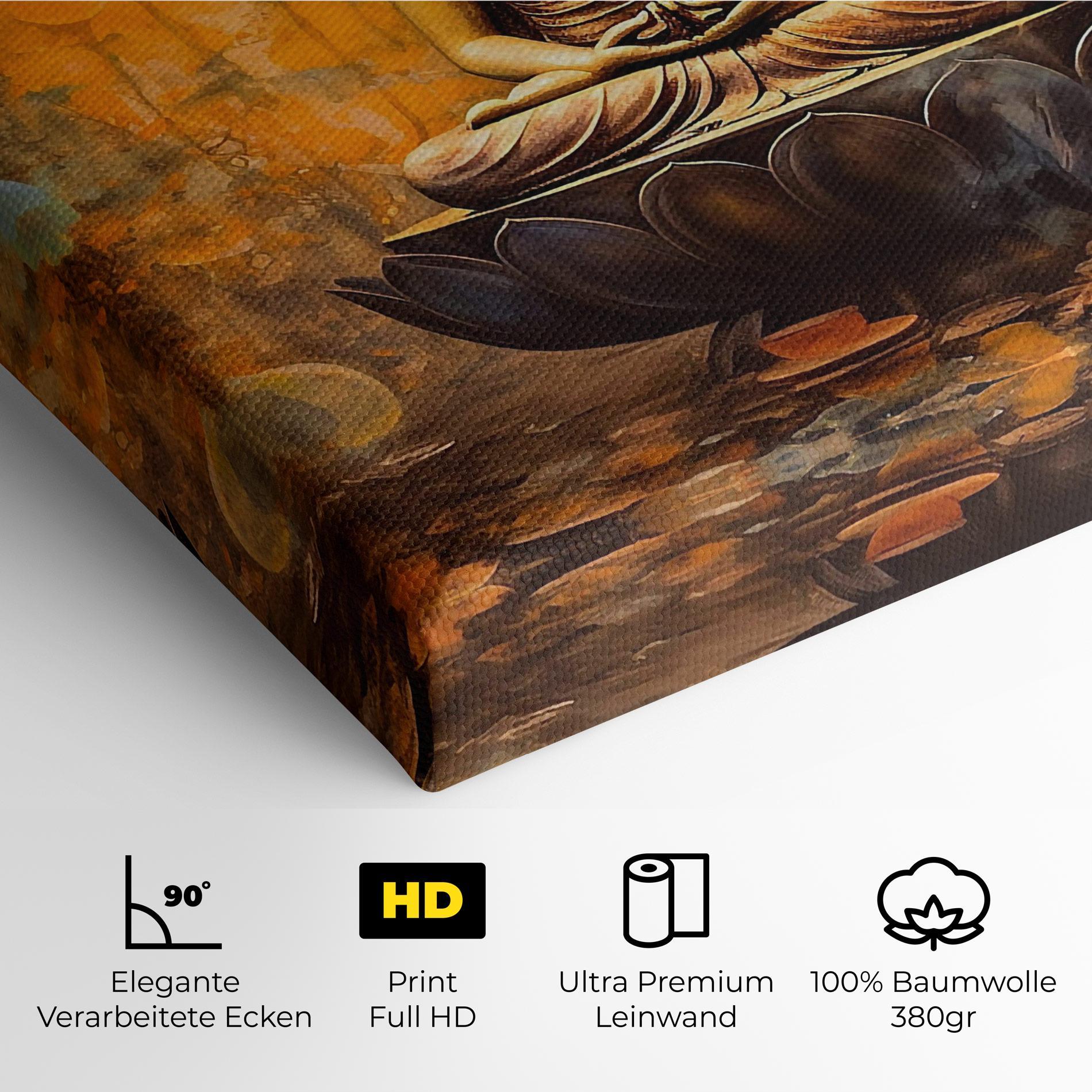 Leinwandbild Buddha Floating Art mockup 4