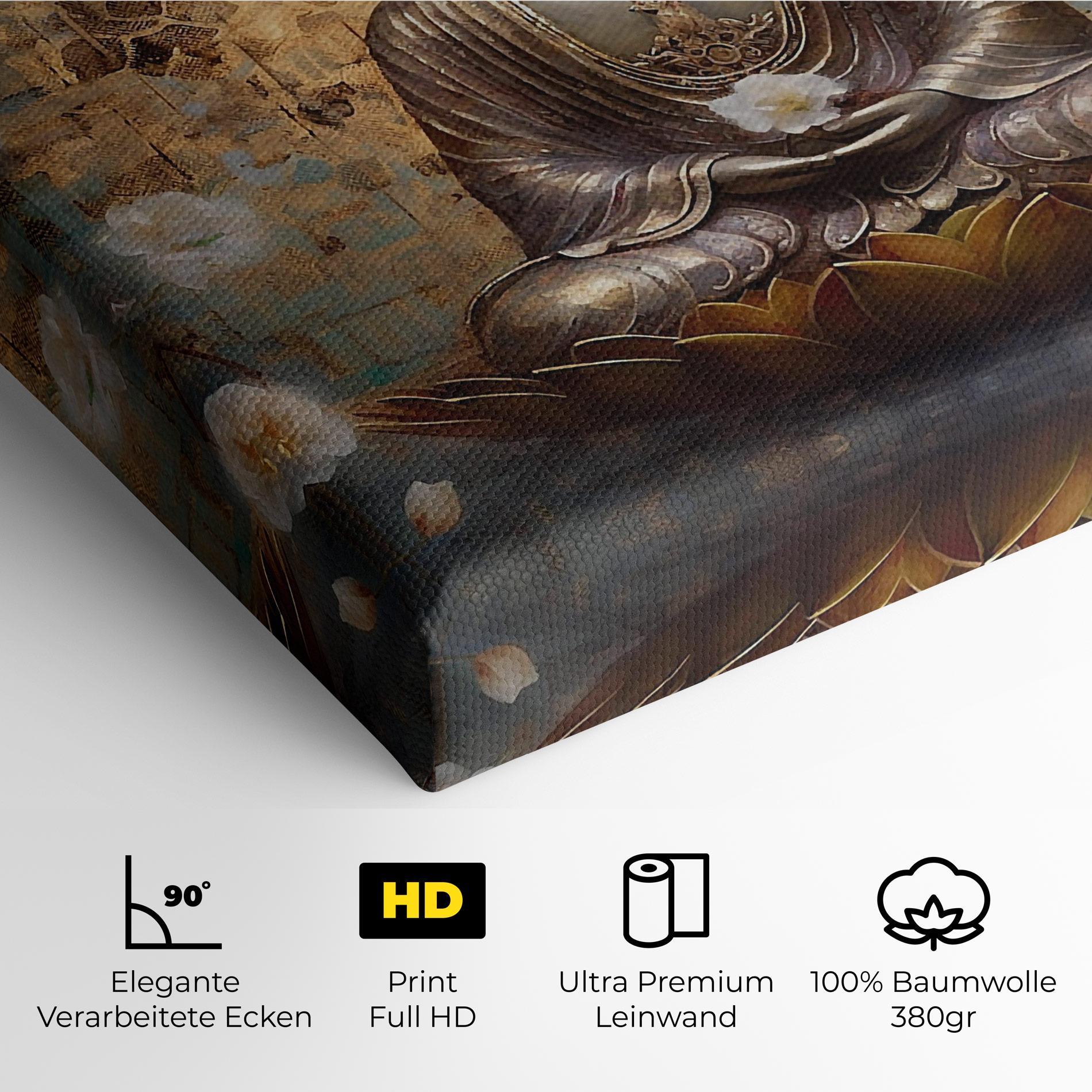 Leinwandbild Buddha Meditation Art mockup 4