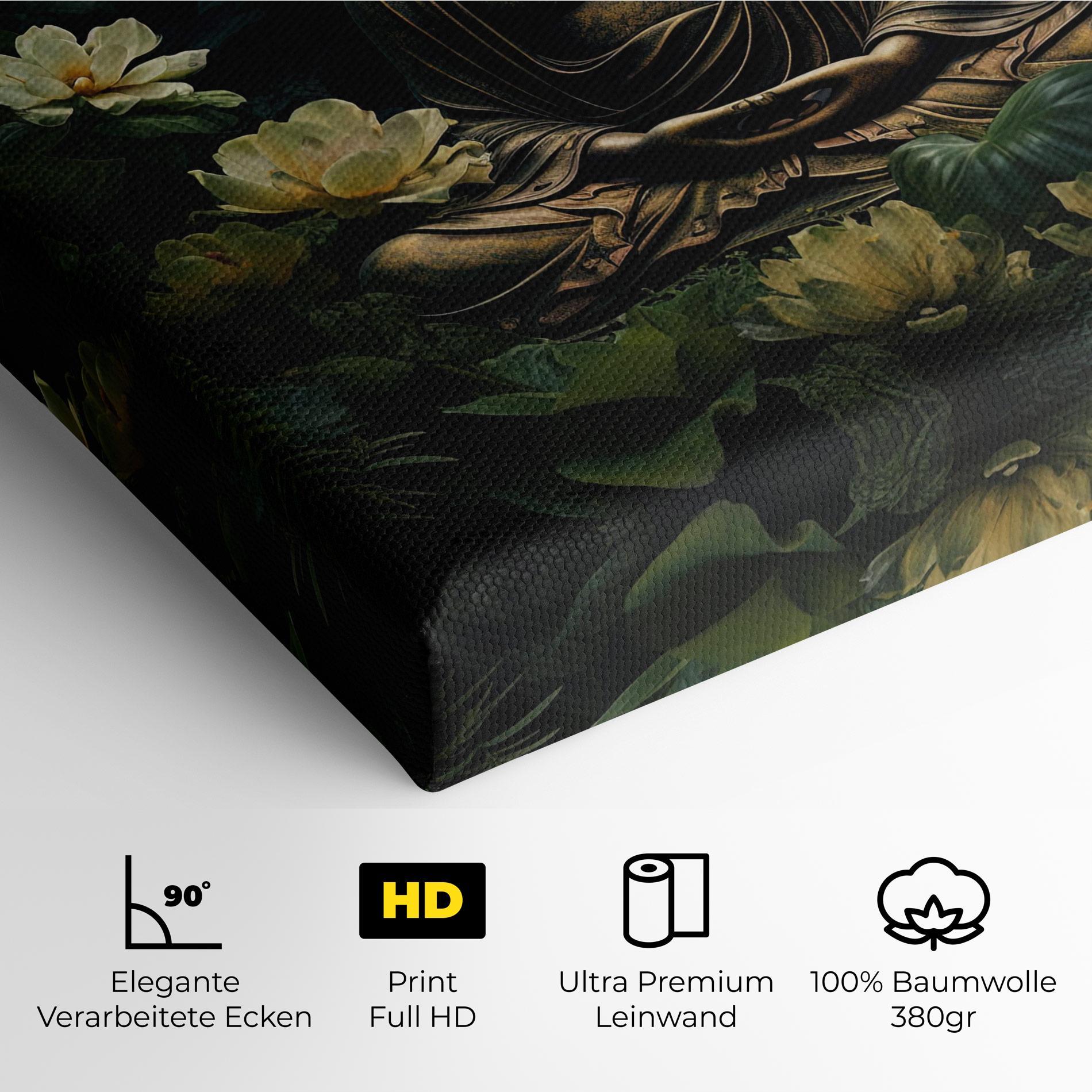 Leinwandbild Calm Buddha Art mockup 4