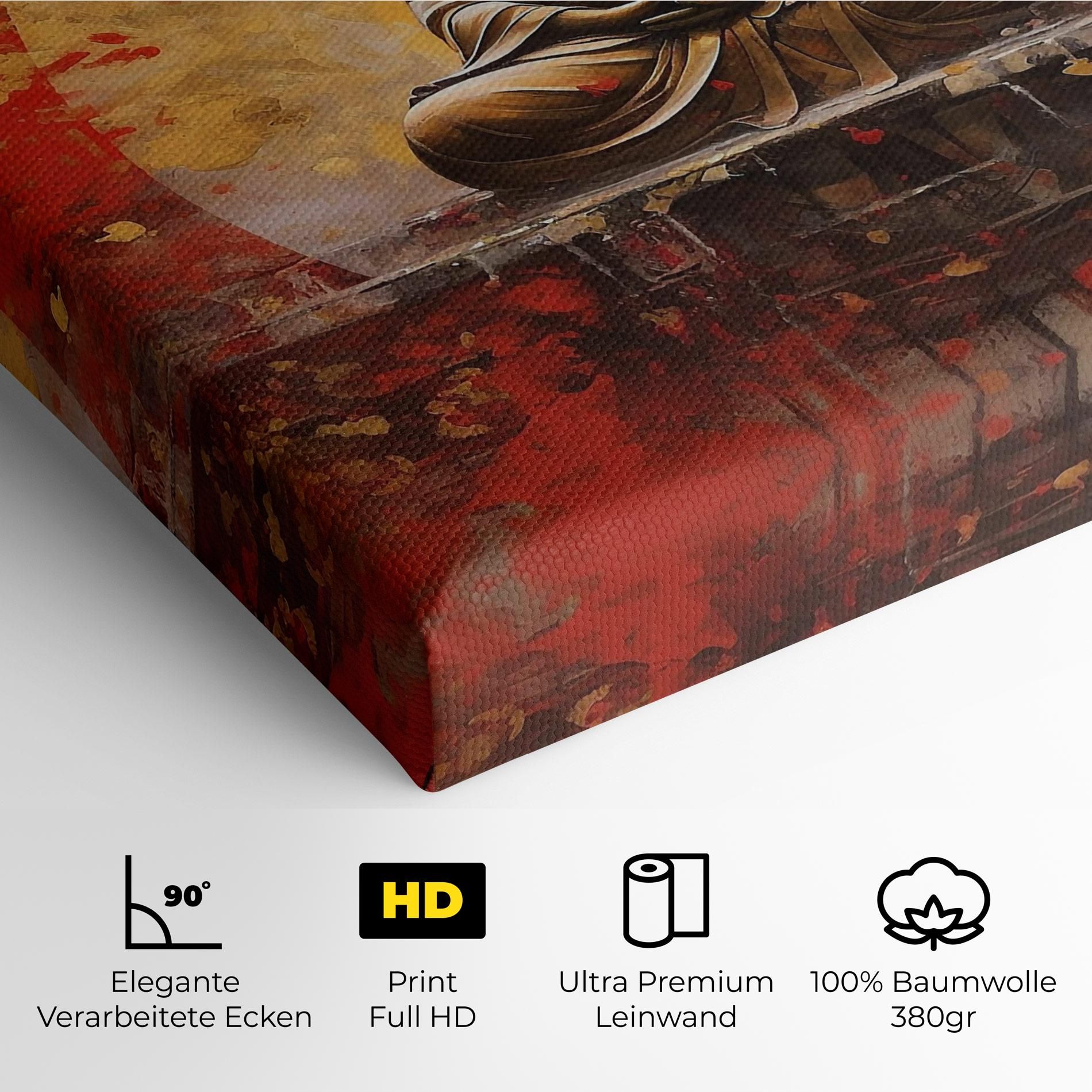 Gold Circle Buddha mockup 4