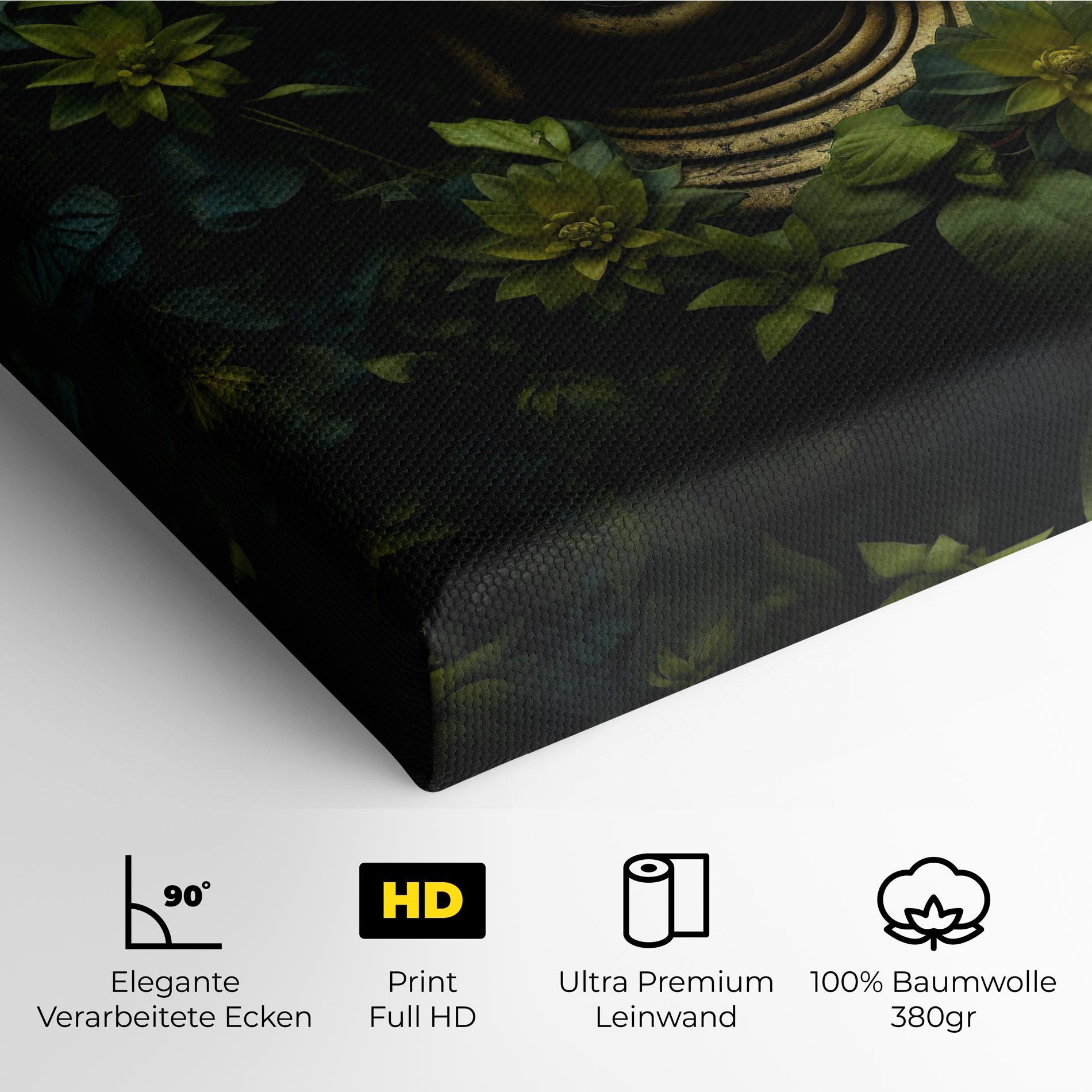 Leinwandbild Lotus Flower Buddha mockup 4