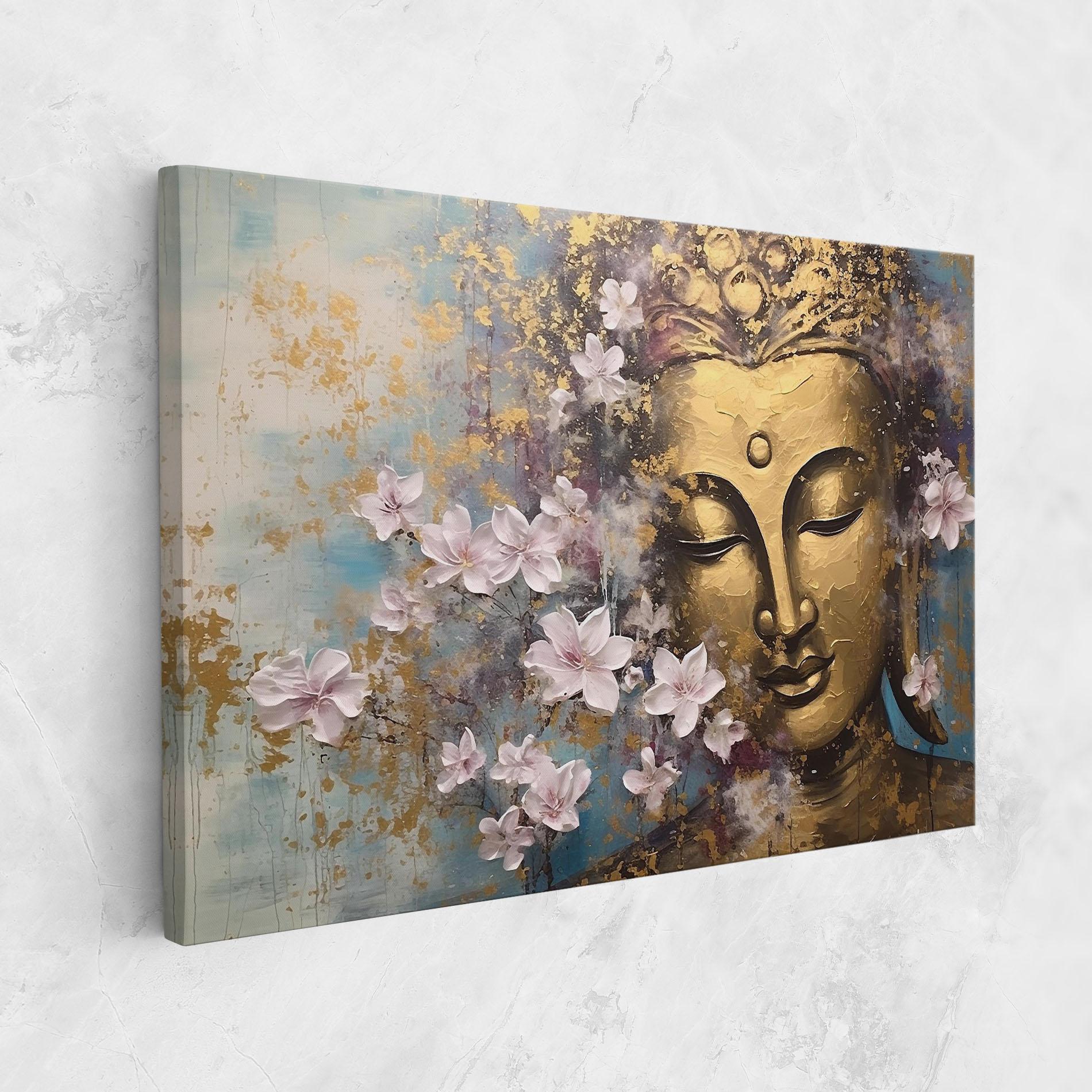 Leinwandbild Abstract Buddha Plants mockup 1