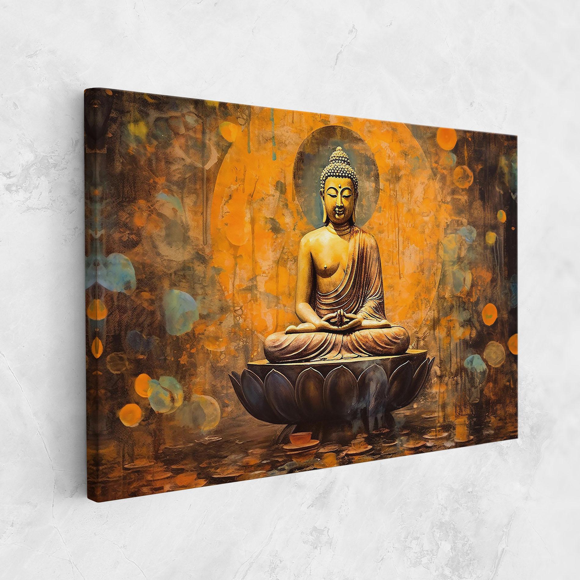 Leinwandbild Buddha Floating Art mockup 1