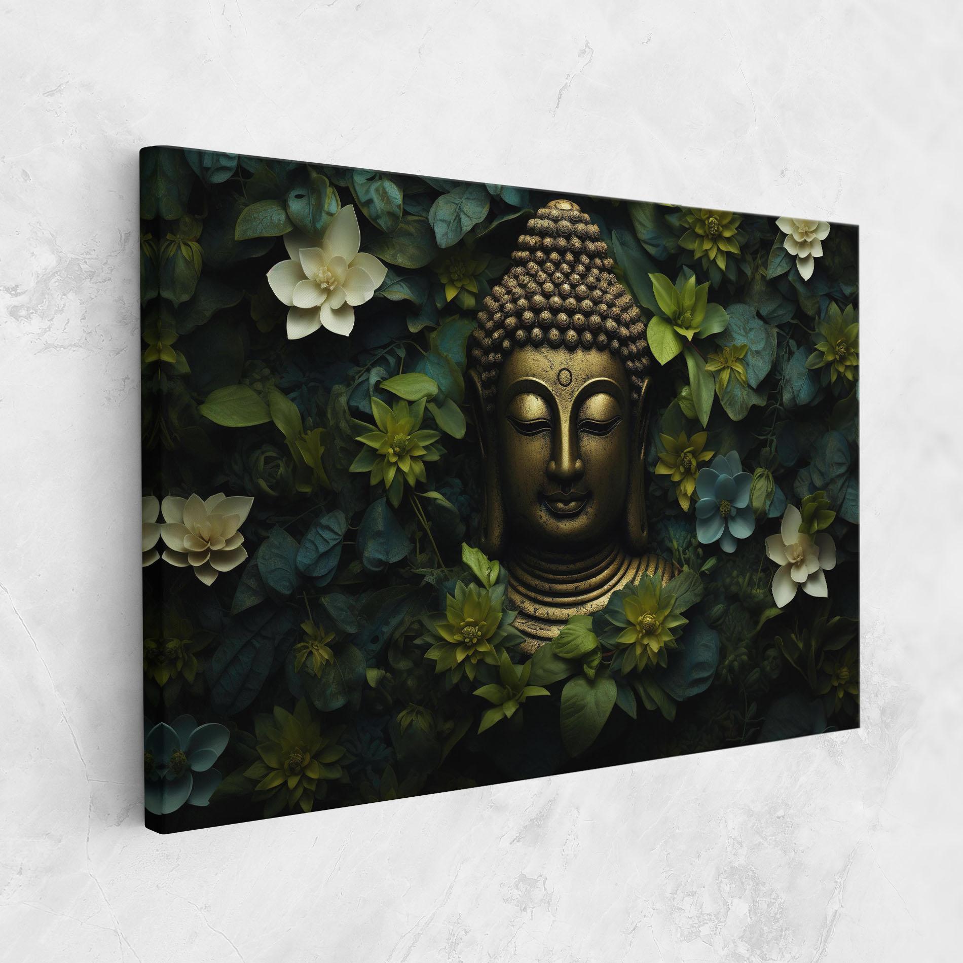 Leinwandbild Lotus Flower Buddha mockup 1