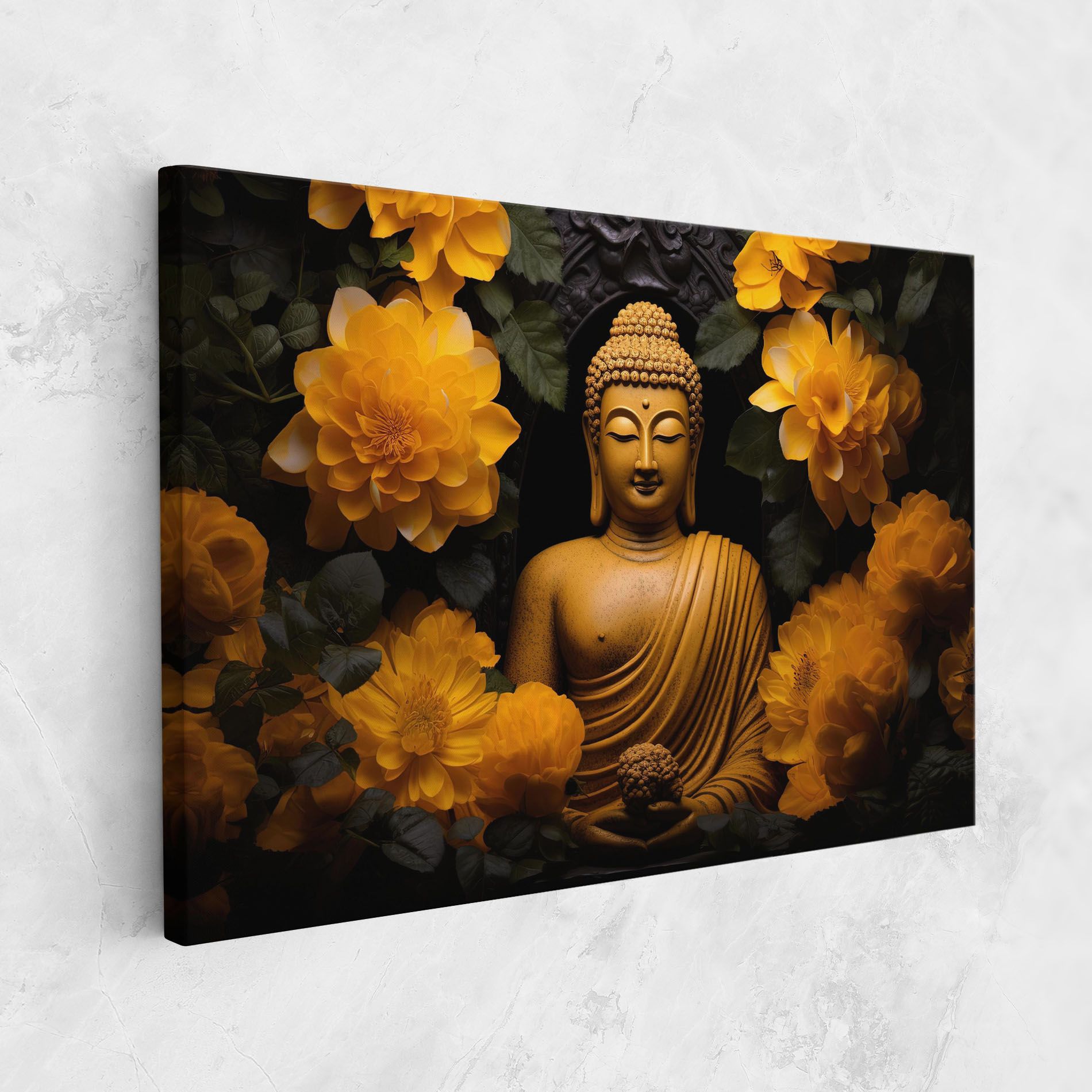 Vecteezy_buddha Statue Surrounded By Yellow Flowers Ai Generated_27745002_860 mockup 1
