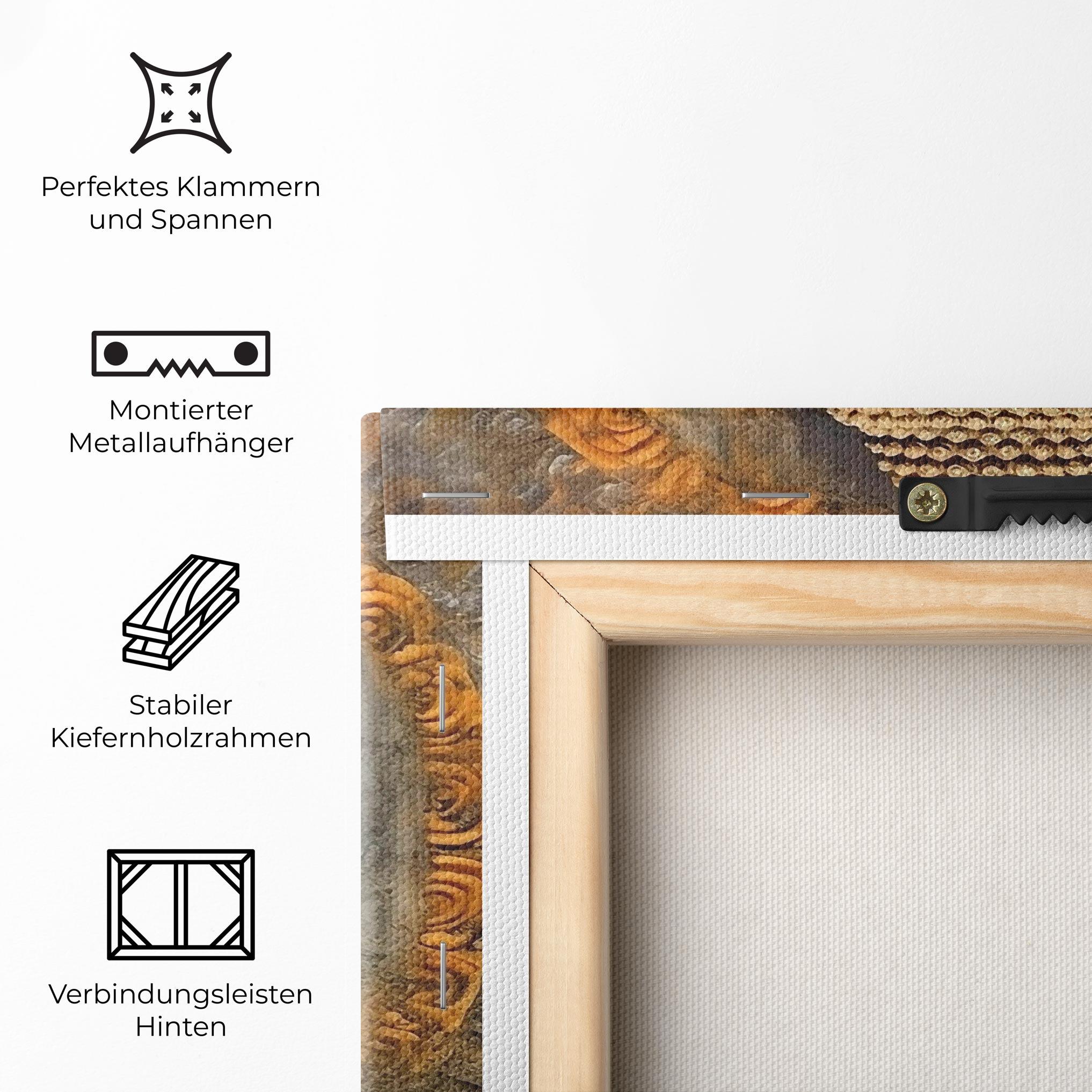 Leinwandbild Buddha 3d Head mockup 5